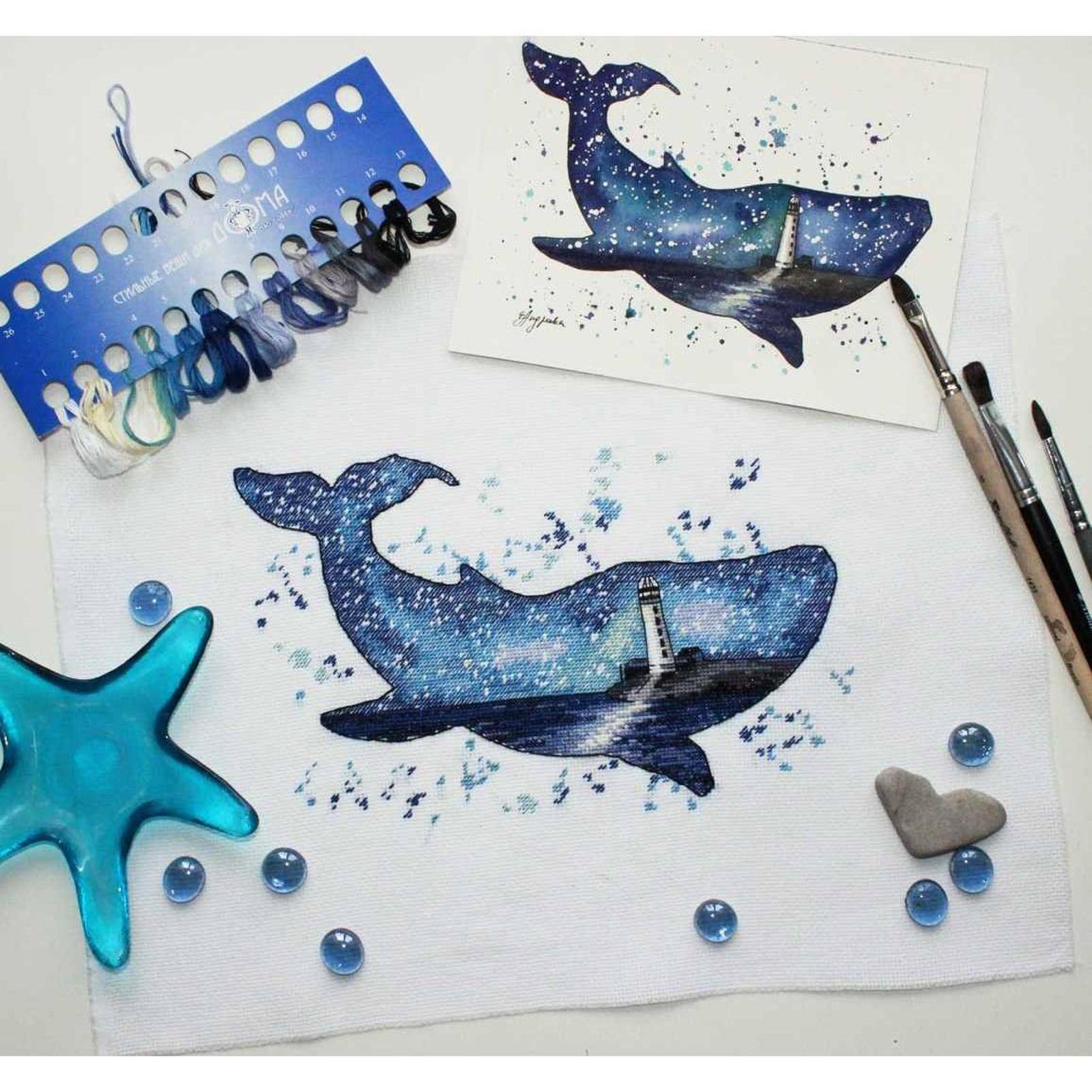 Oven Animal Worid Whale Cross Stitch Kit