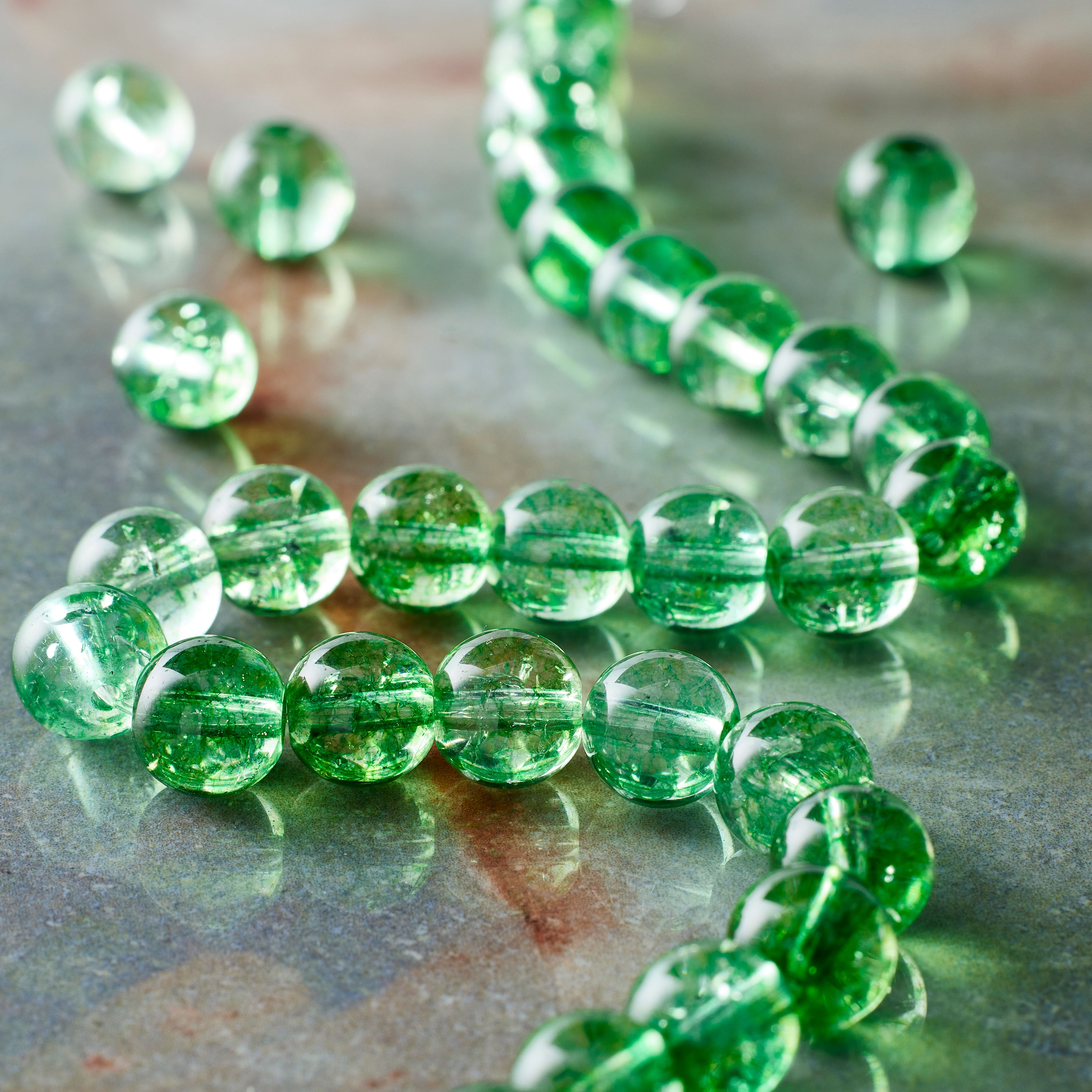Light Green Quartz Round Beads by Bead Landing&#x2122;