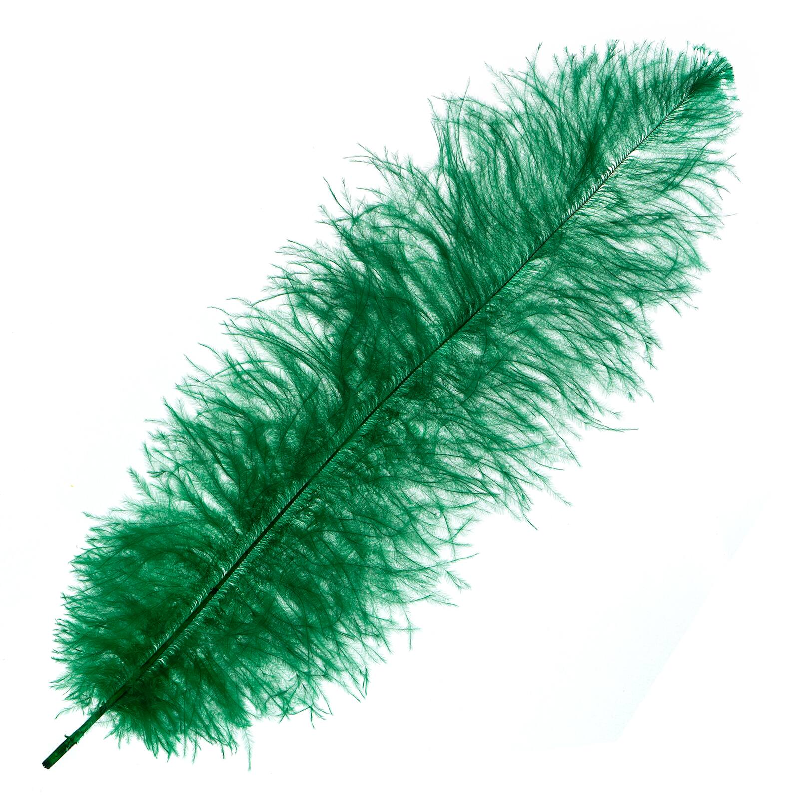 John Bead 11&#x22;-13&#x22; Ostrich Drab Feather