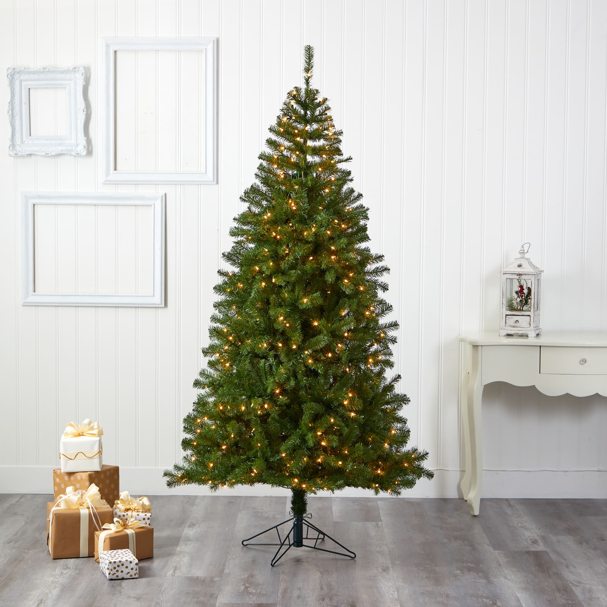7ft. Pre-Lit Springfield Artificial Christmas Tree, Clear LED Lights