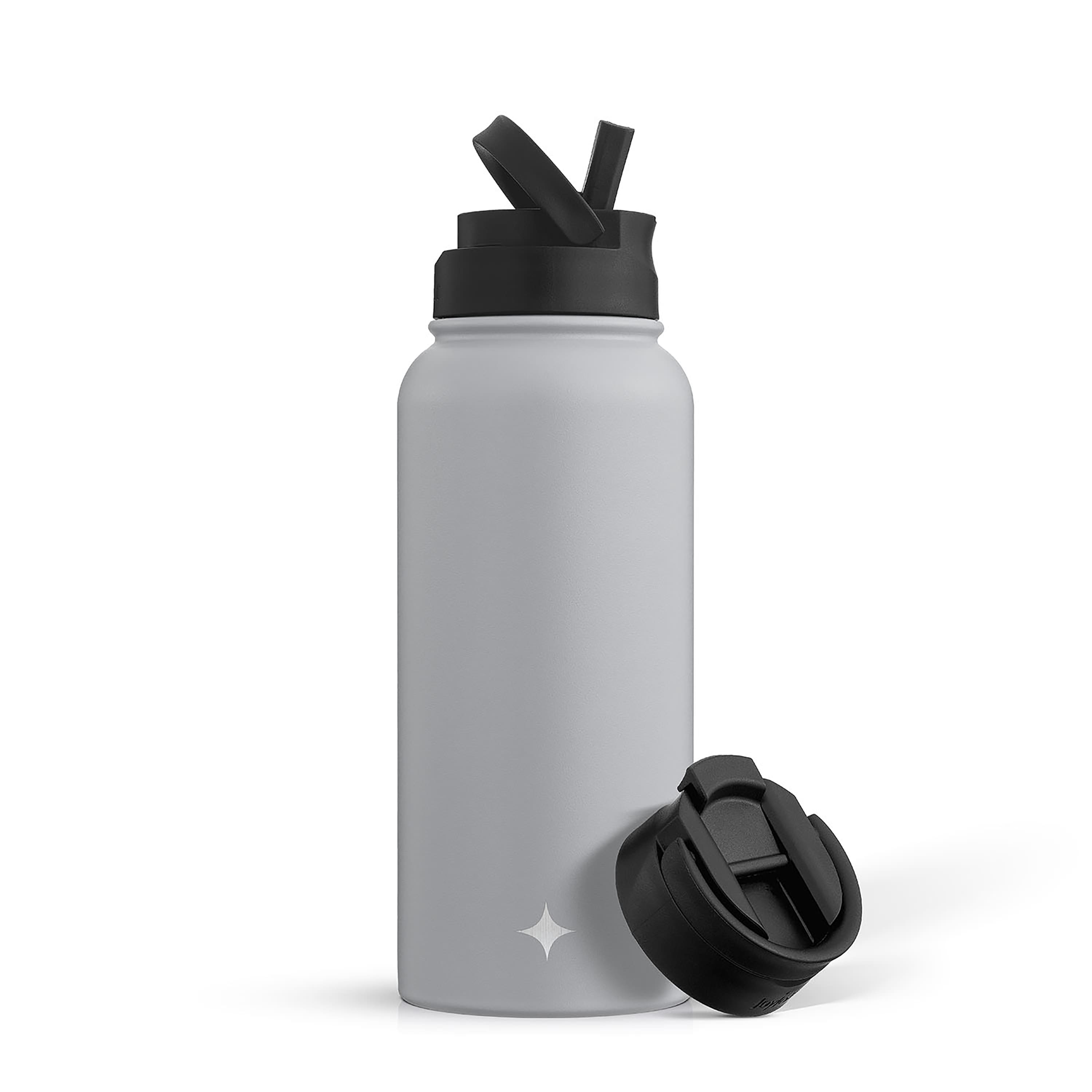 JoyJolt® 32oz. Vacuum Insulated Water Bottle With Flip Lid & Sport Straw Lid