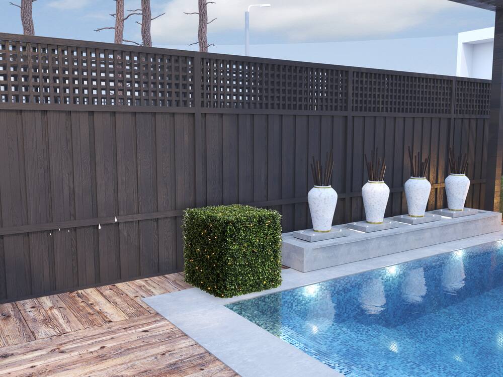 20" Pre-Lit LED Boxwood Cube Stand