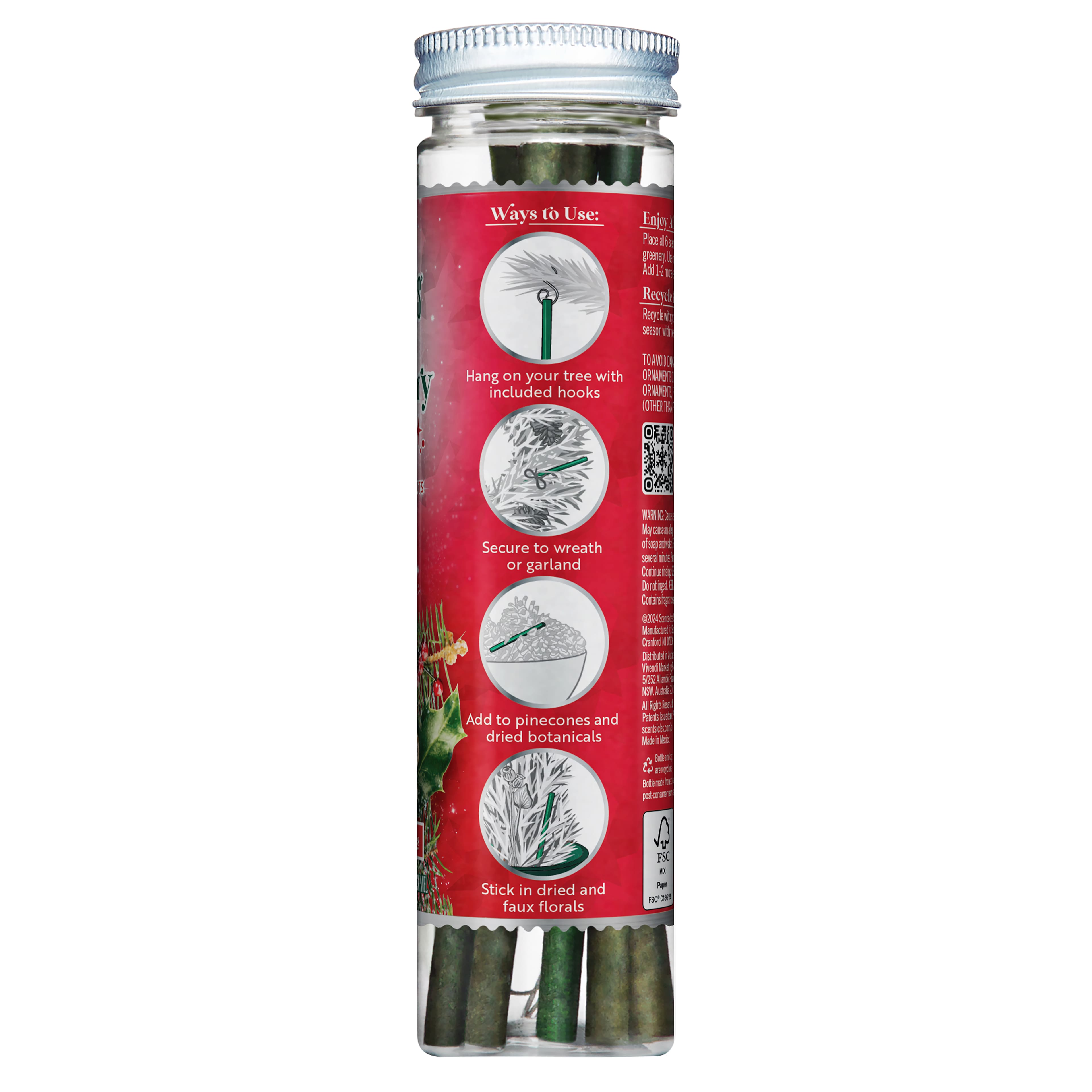 ScentSicles&#xAE; Snowberry Pine Scented Ornament Sticks, 6ct.