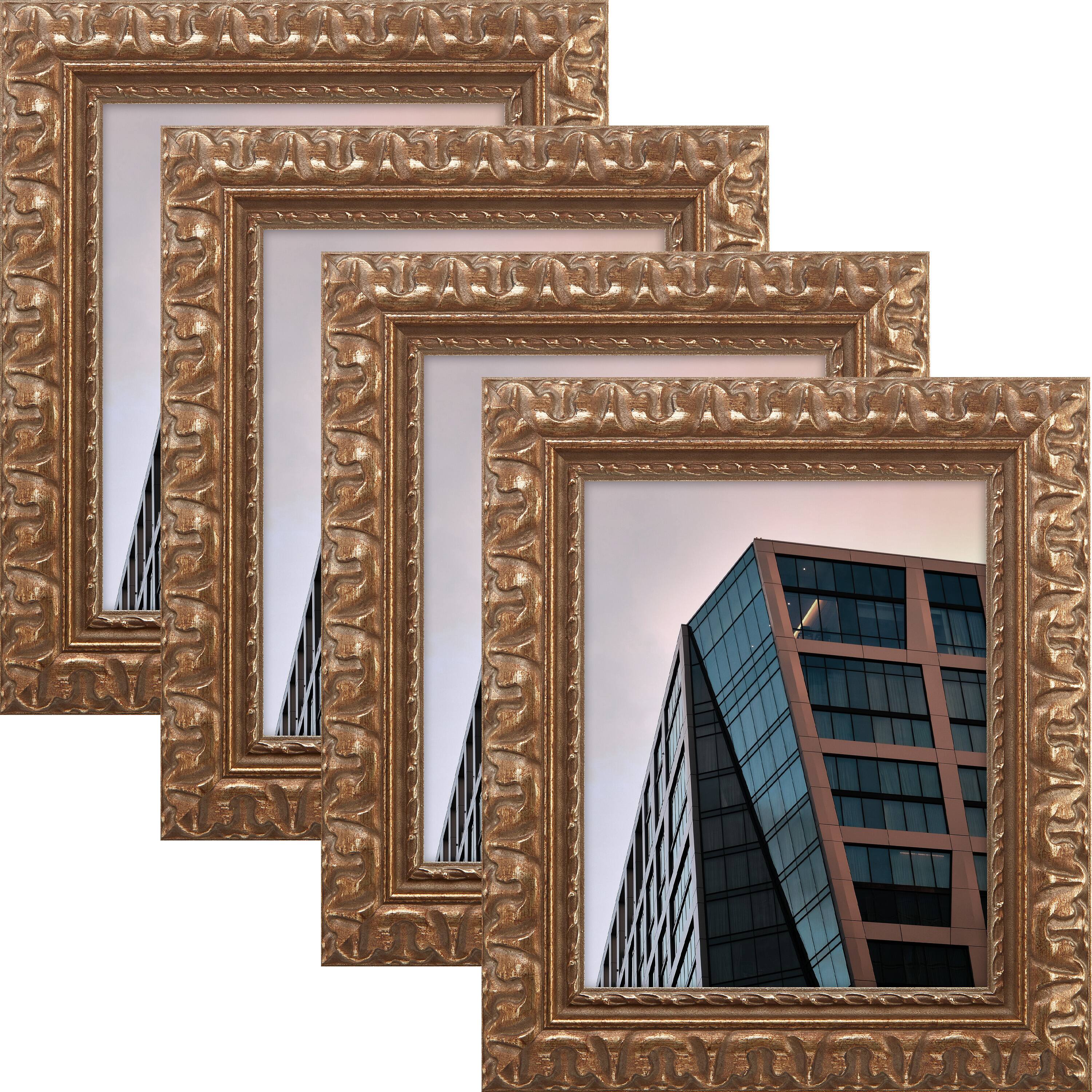 4 Pack Craig Frames Bravada Ornate Bronze Picture Frame