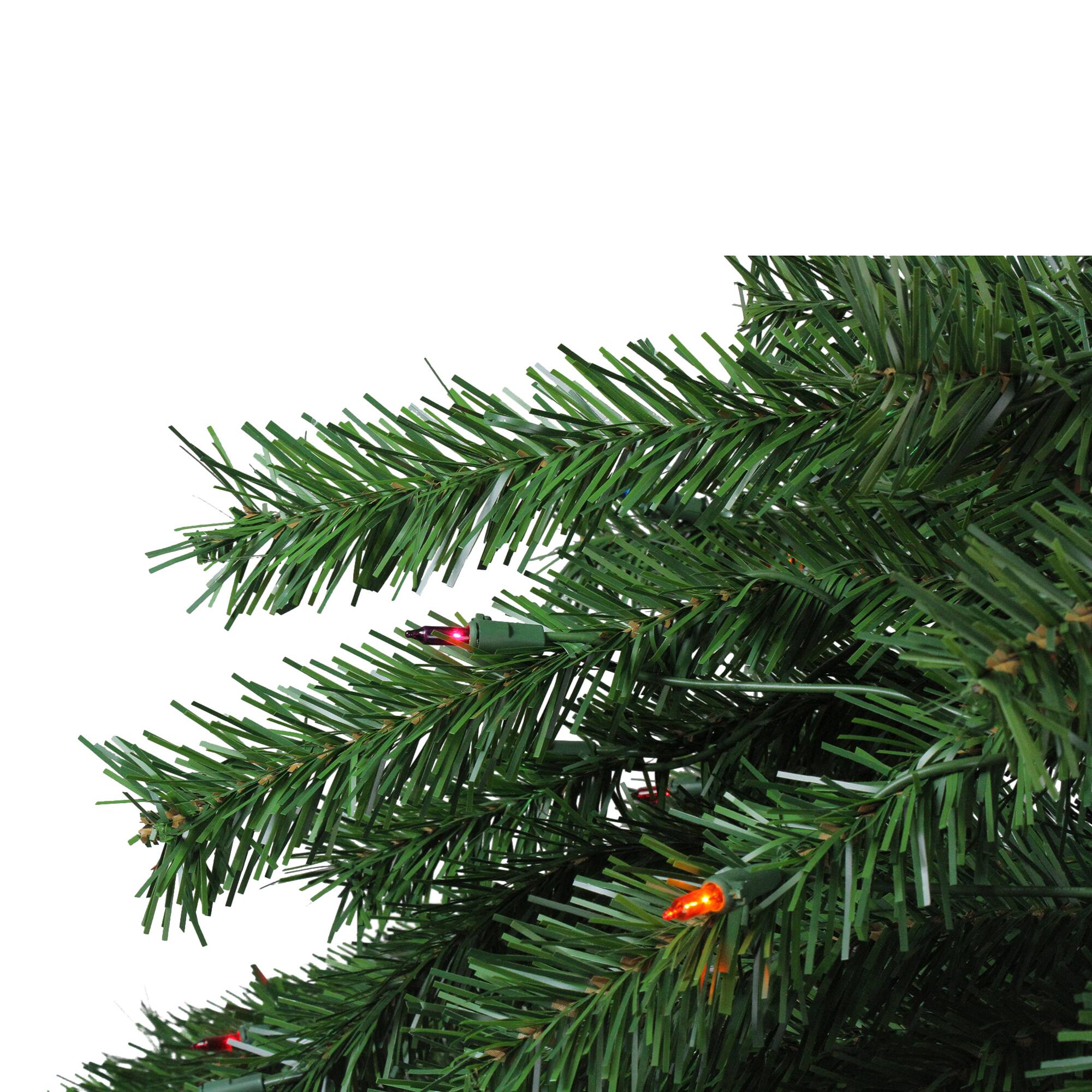 4ft. Pre-Lit Artificial Tropical Outdoor Palm Christmas Tree, Multicolor Lights