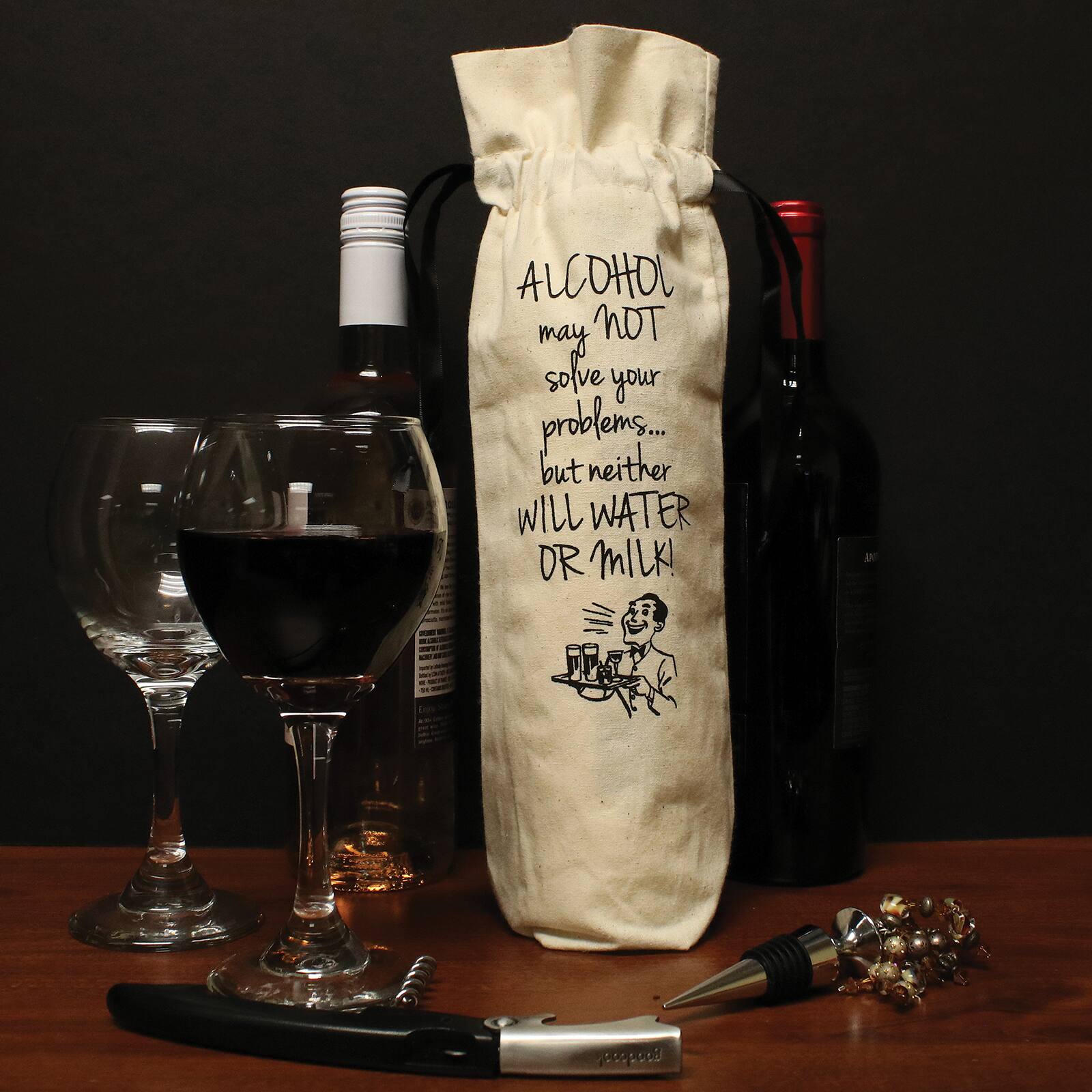 Personality Case&#x2122; Alcohol Canvas Wine Bag