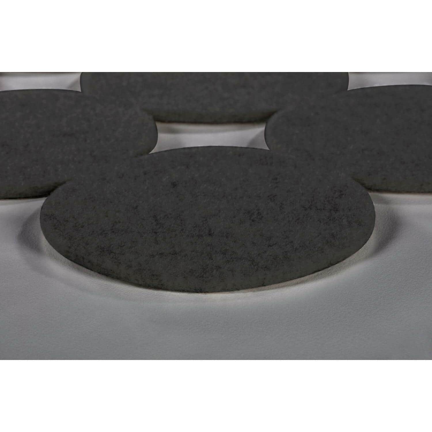 RoomMates Charcoal Modern Circles Acoustical Peel & Stick Tiles