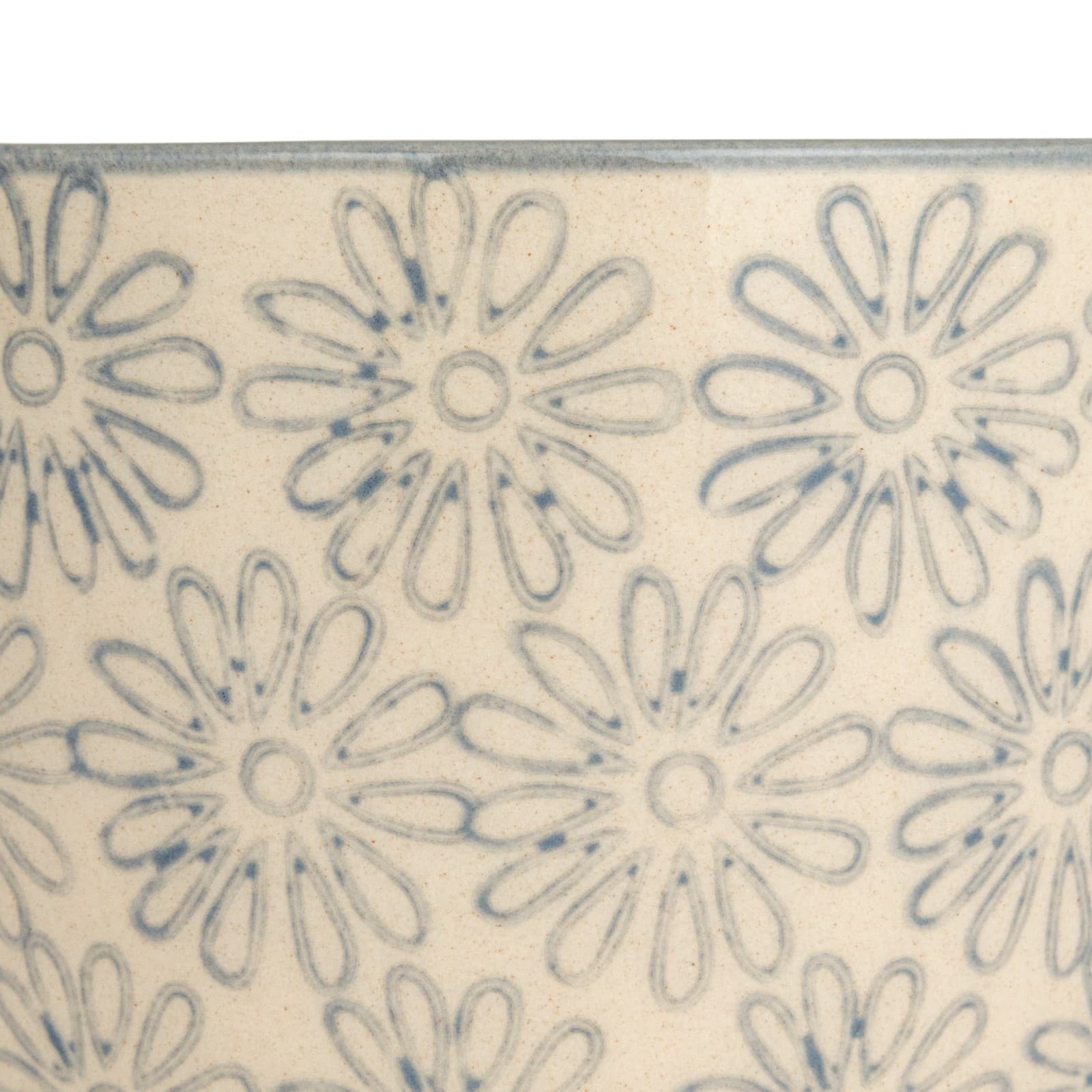 Hello Honey® 5" Flower Print Stoneware Mug Set