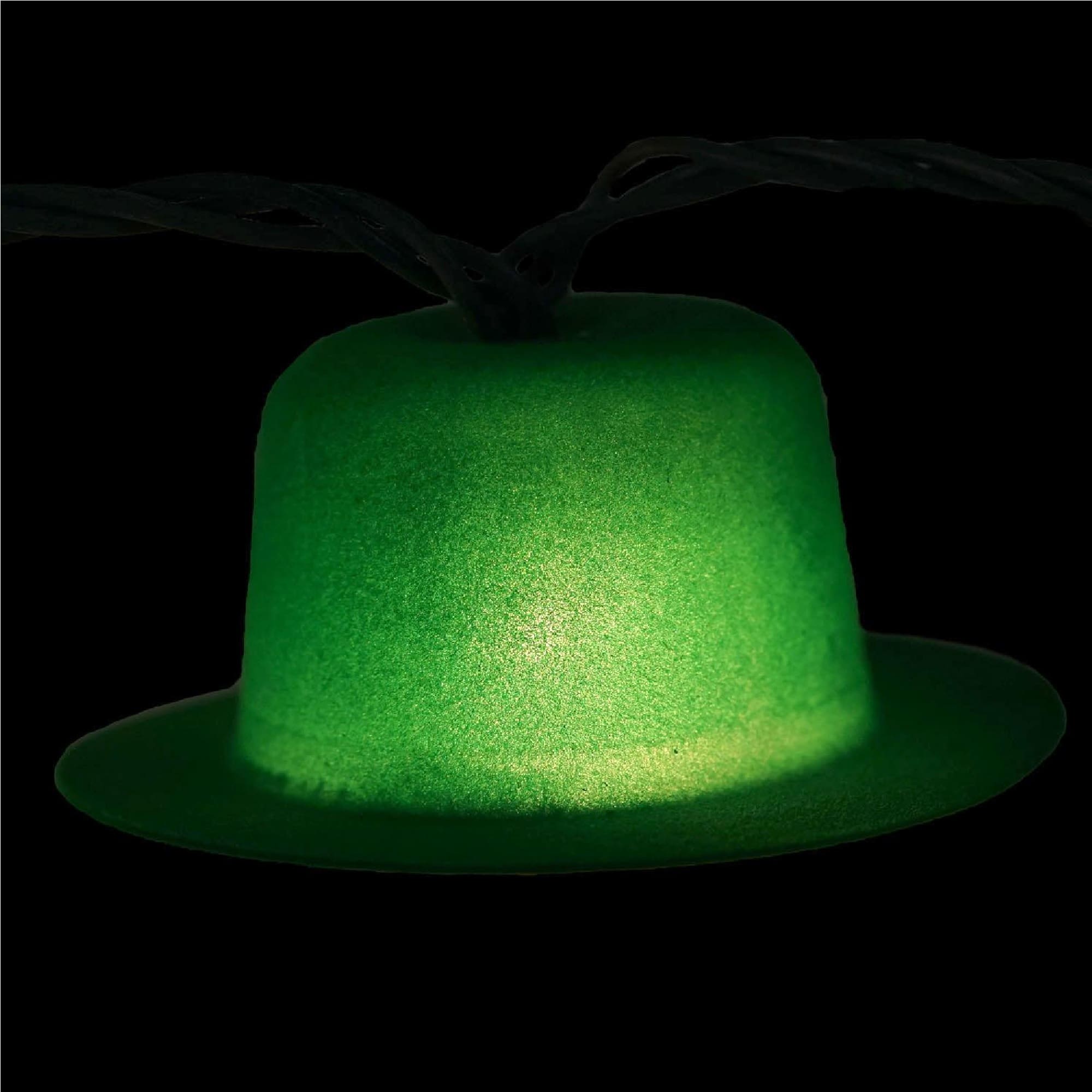 7.5ft. Green Derby Hat St. Patrick's Day String Lights