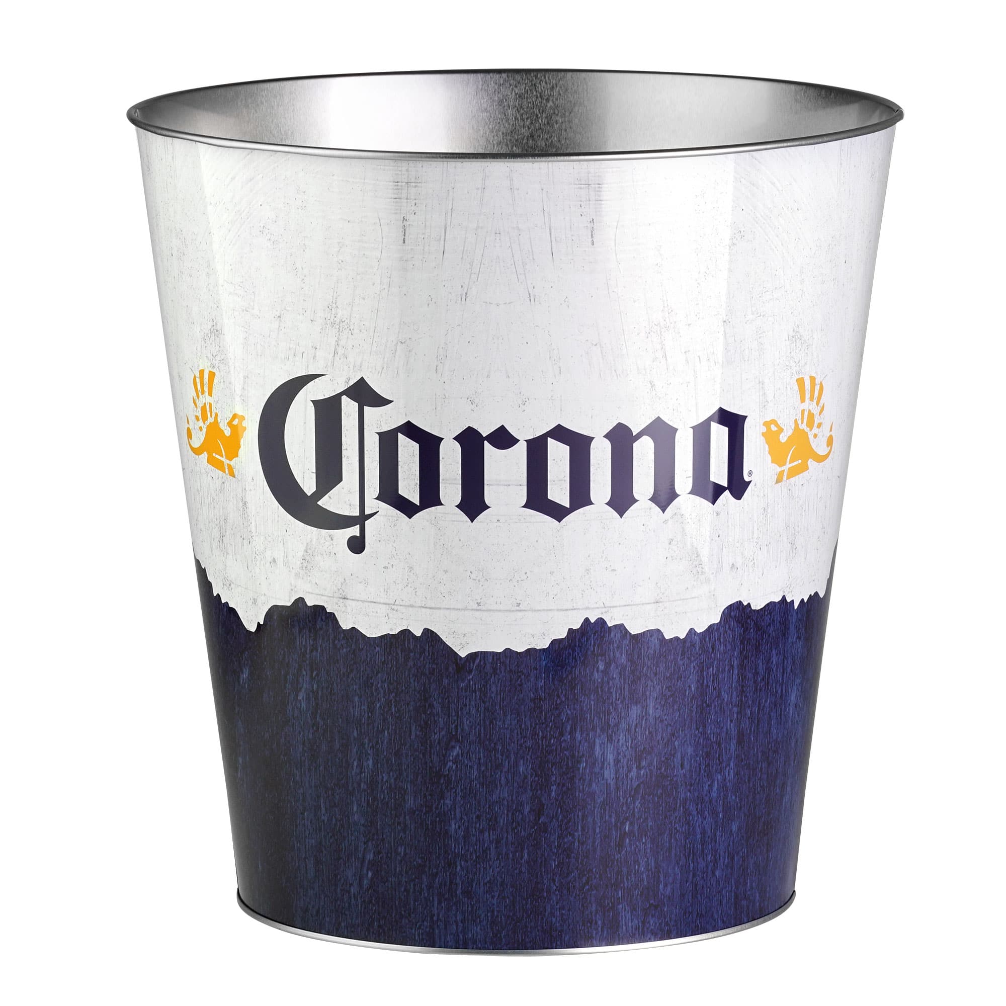 American Art Décor™ 11" Corona Decorative Metal Trash Can