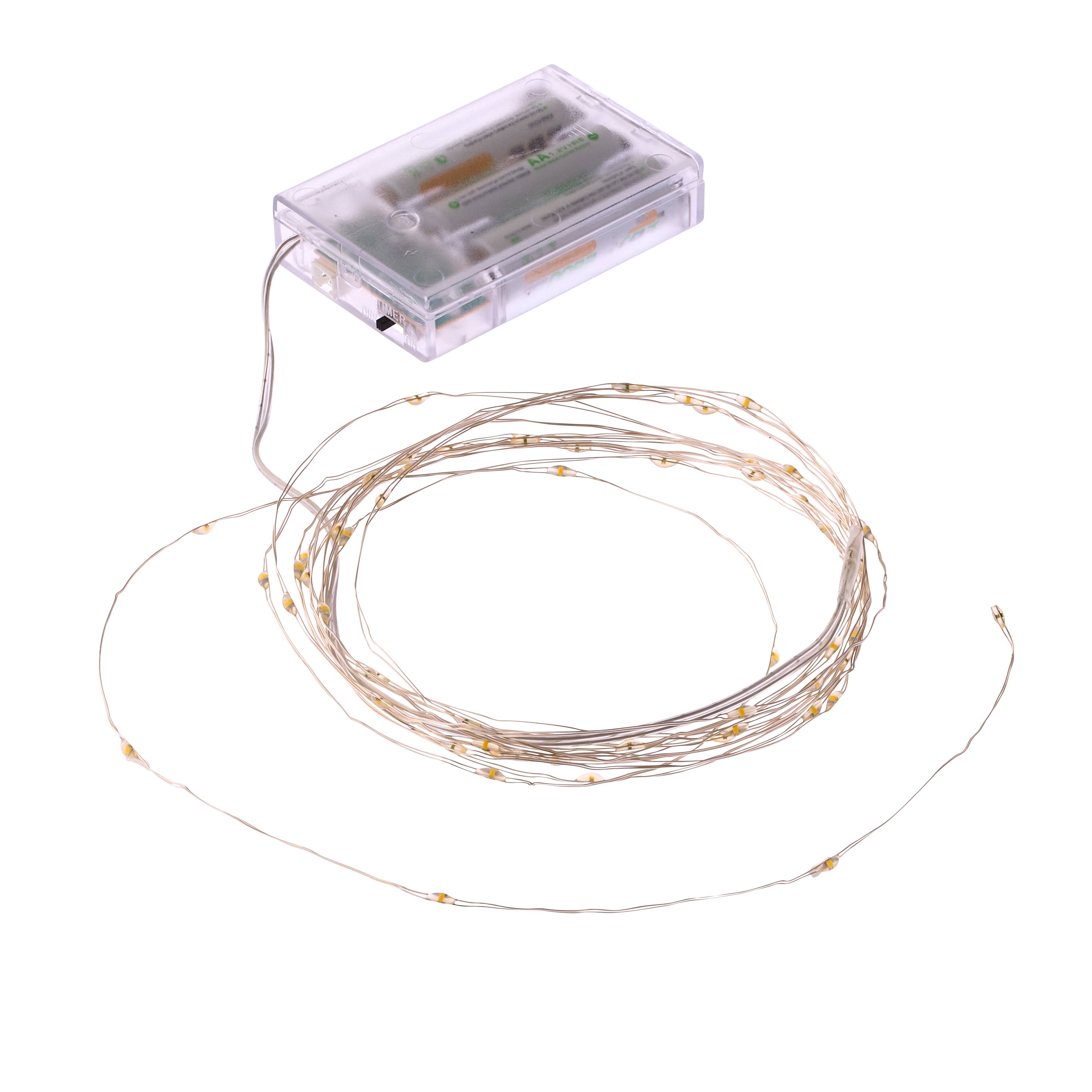 6 Pack: Apothecary & Company™ 15ft. Warm White Silver Decorative Micro LED String Lights