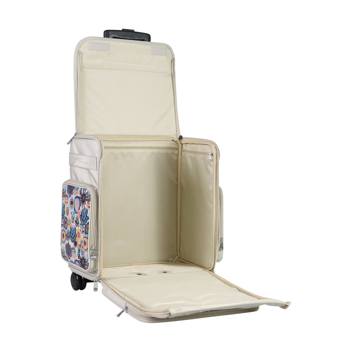 Everything Mary Floral Rolling Scrapbook Storage Tote