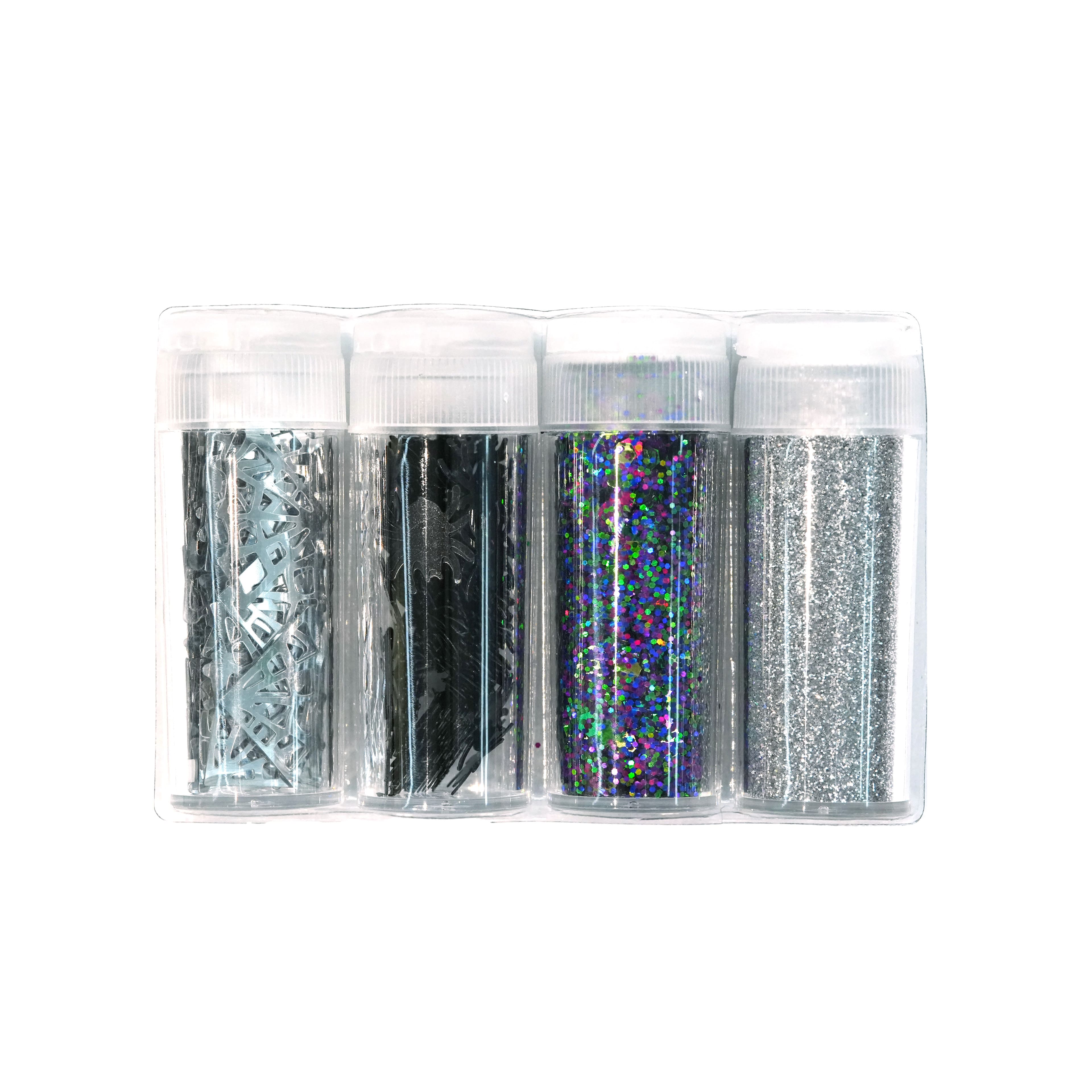 Halloween Webs & Spiders Mixed 4-Piece Glitter Set by Recollections™