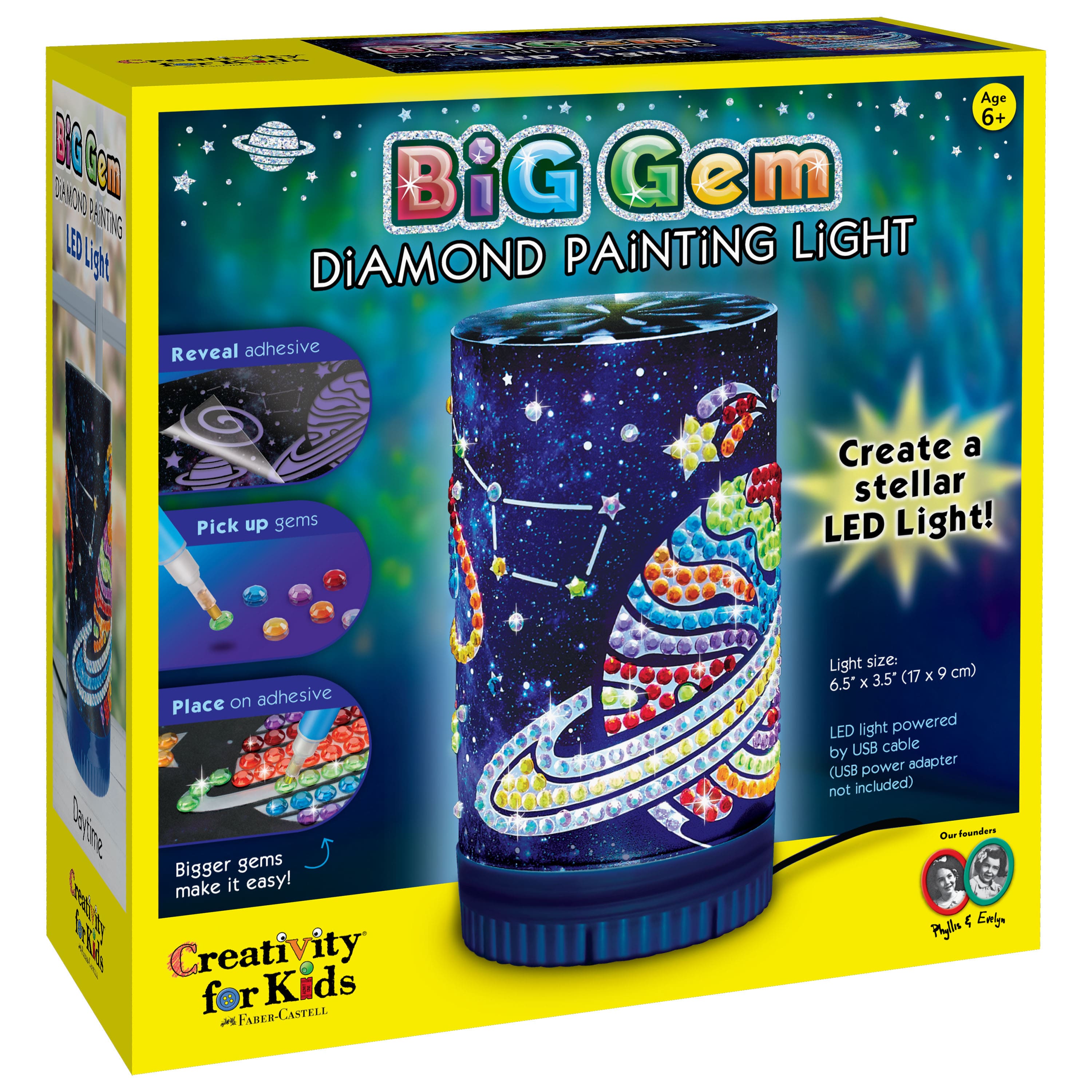 Creativity for Kids Big Gem Diamond Painting Kit - Create Your Own Mag –