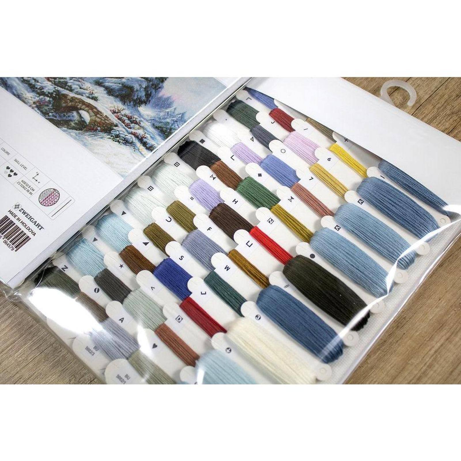 Luca-S Winter Landscape Counted Cross Stitch Kit