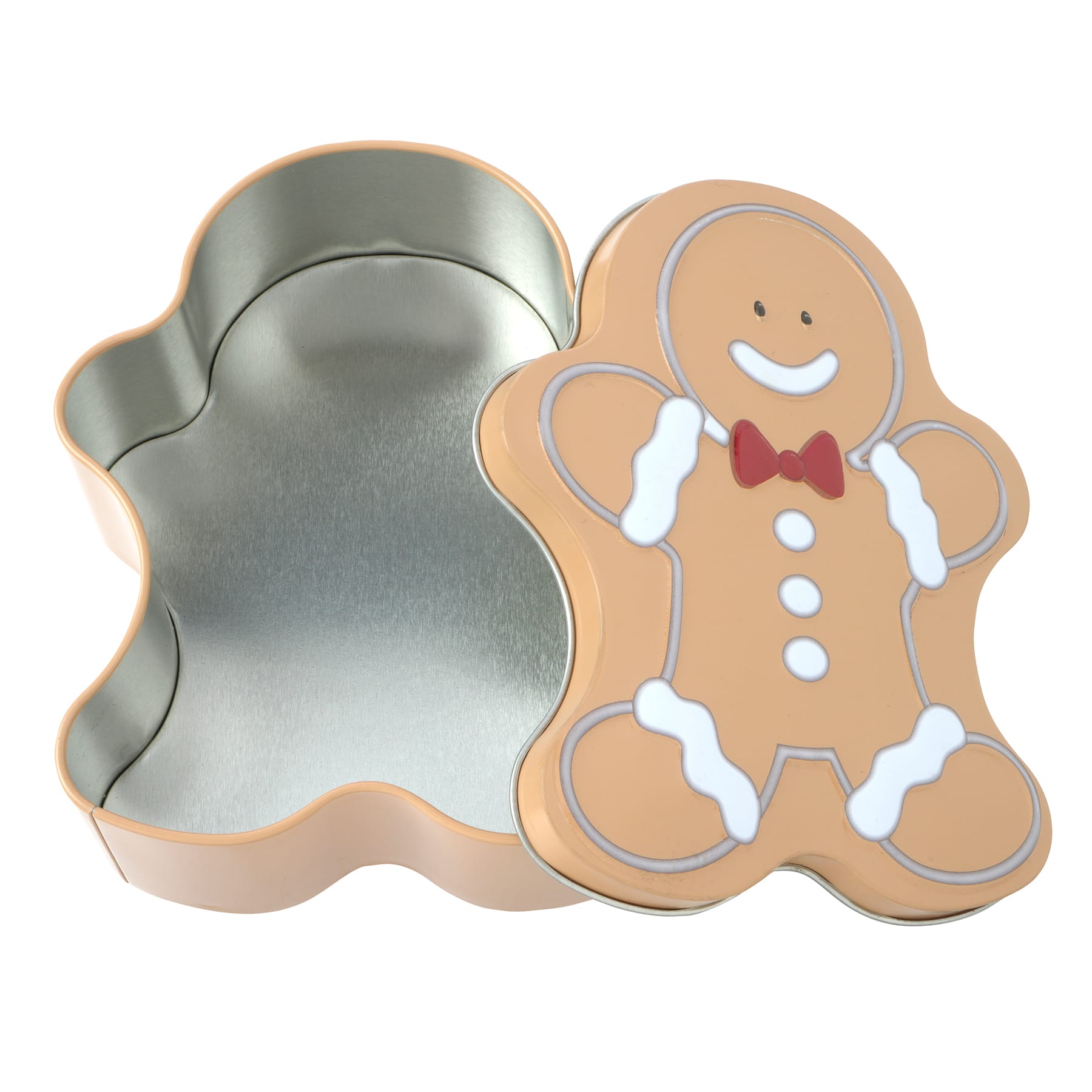 Gingerbread Man Christmas Tin by Makery™