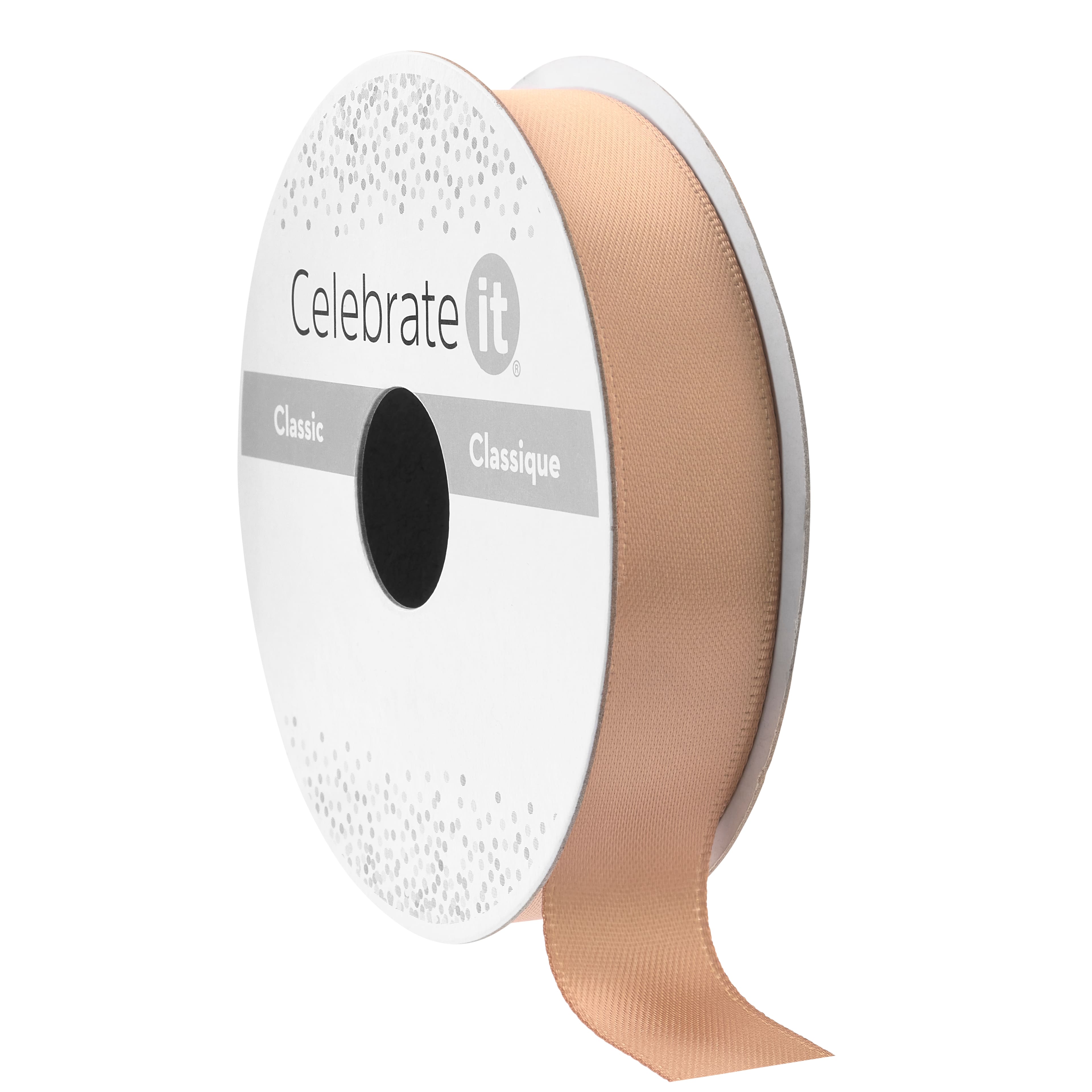 5/8&#x22; x 7yd. Satin Double Face Ribbon by Celebrate It&#x2122;