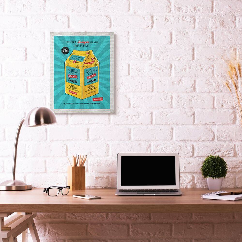 Stupell Industries Grade A Delight Funny Canvas Wall Art