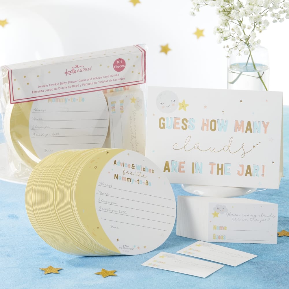 Kate Aspen&#xAE; Twinkle Twinkle Advice Card &#x26; Baby Shower Game Set