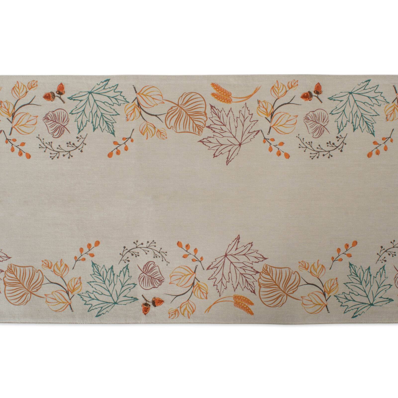 DII® 72" Autumn Leaves Embellished Table Runner