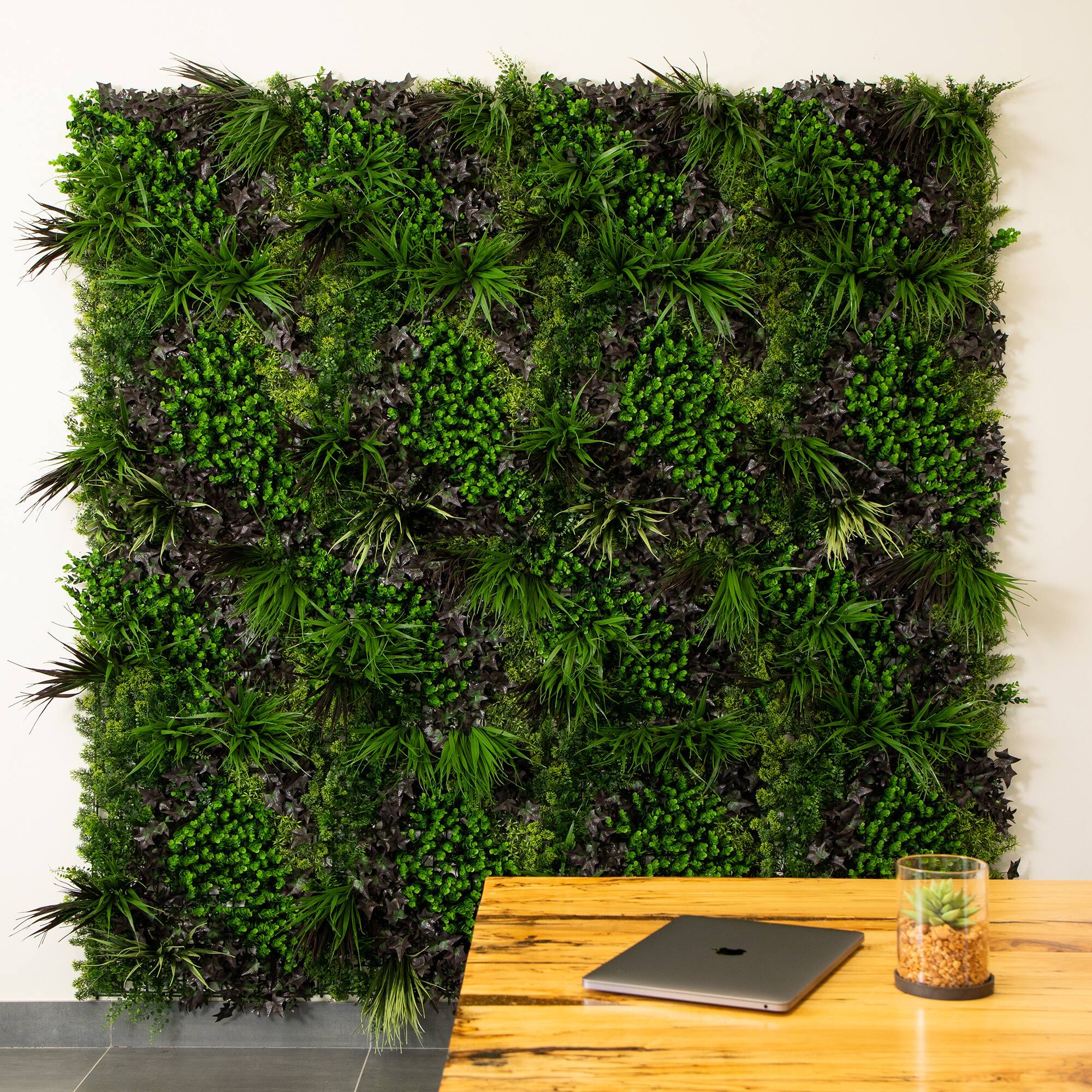 20" x 40" Borneo Jungle Artificial Living Wall Panel
