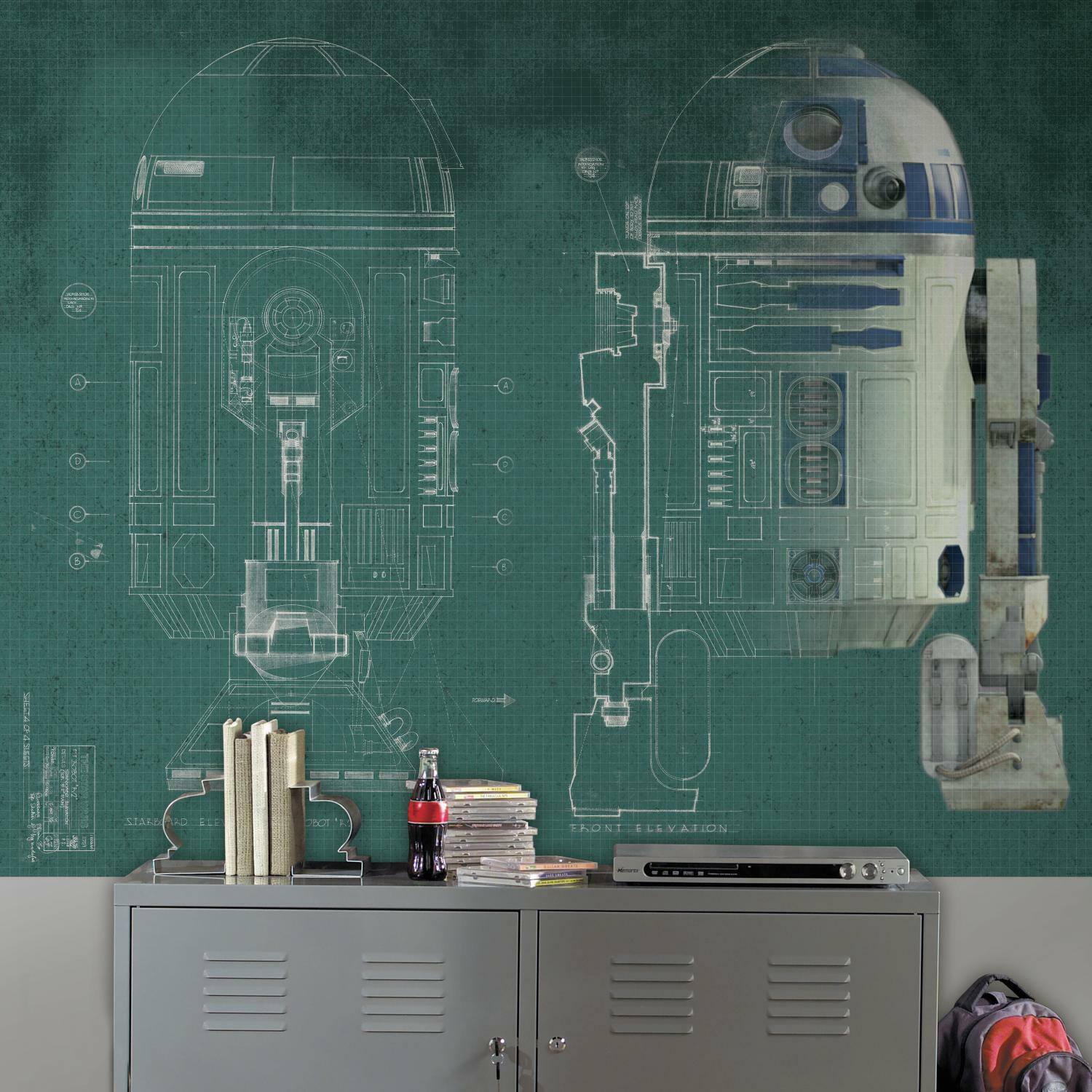 RoomMates Star Wars R2-D2 Prepasted Mural