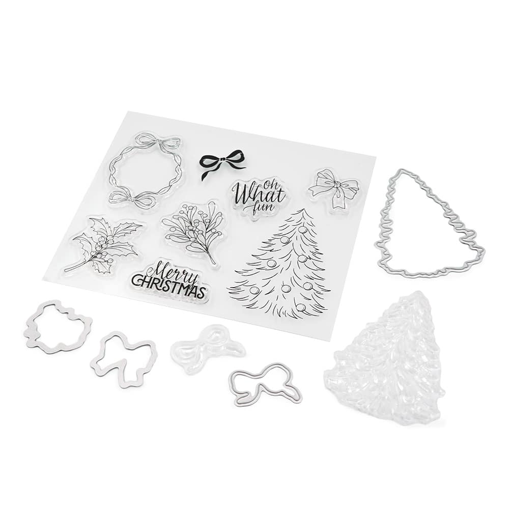 Oh What Fun Clear Stamp &#x26; Die Set by Recollections&#x2122;