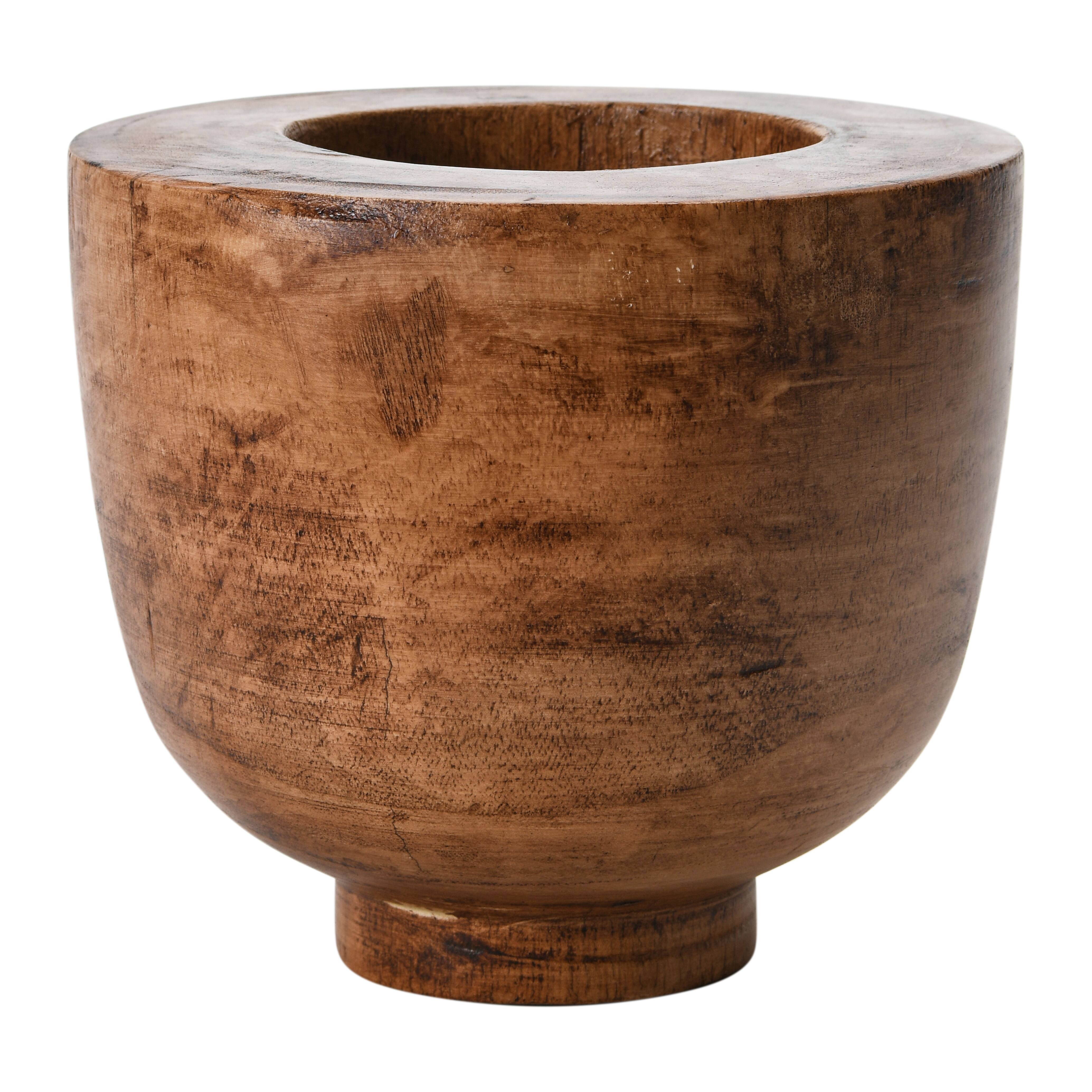 Hello Honey® 8" Brown Paulownia Wood Bowl