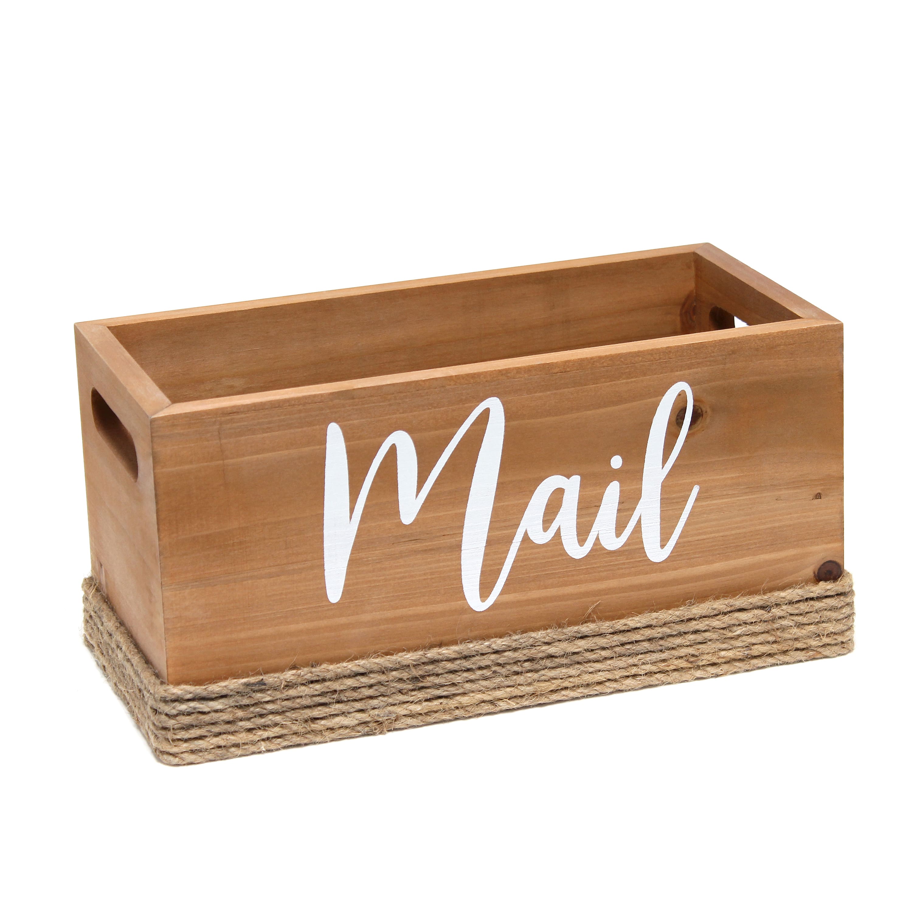 Elegant Designs Mail Script Mail Holder with Handles