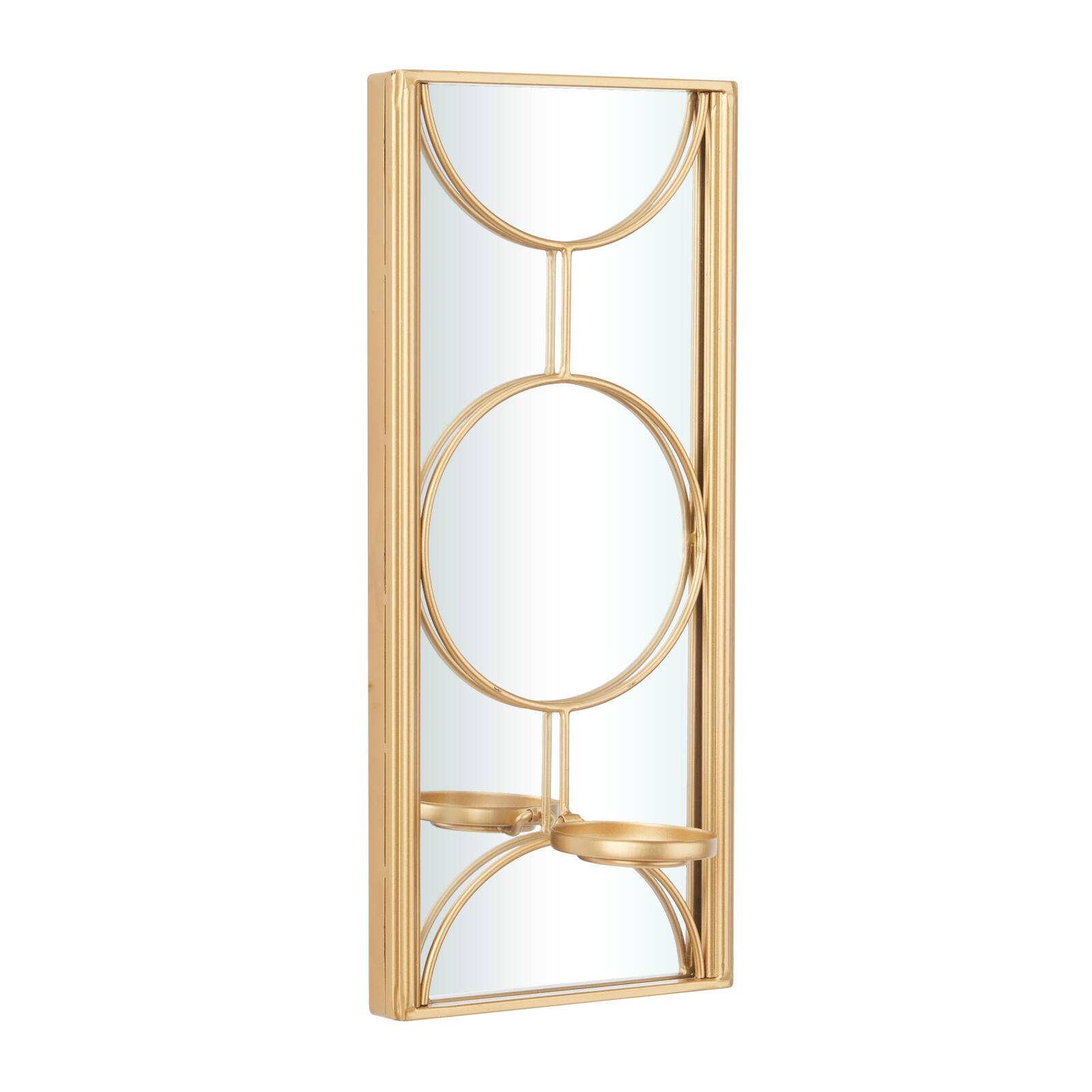 CosmoLiving by Cosmopolitan Gold Metal Modern Wall Sconce