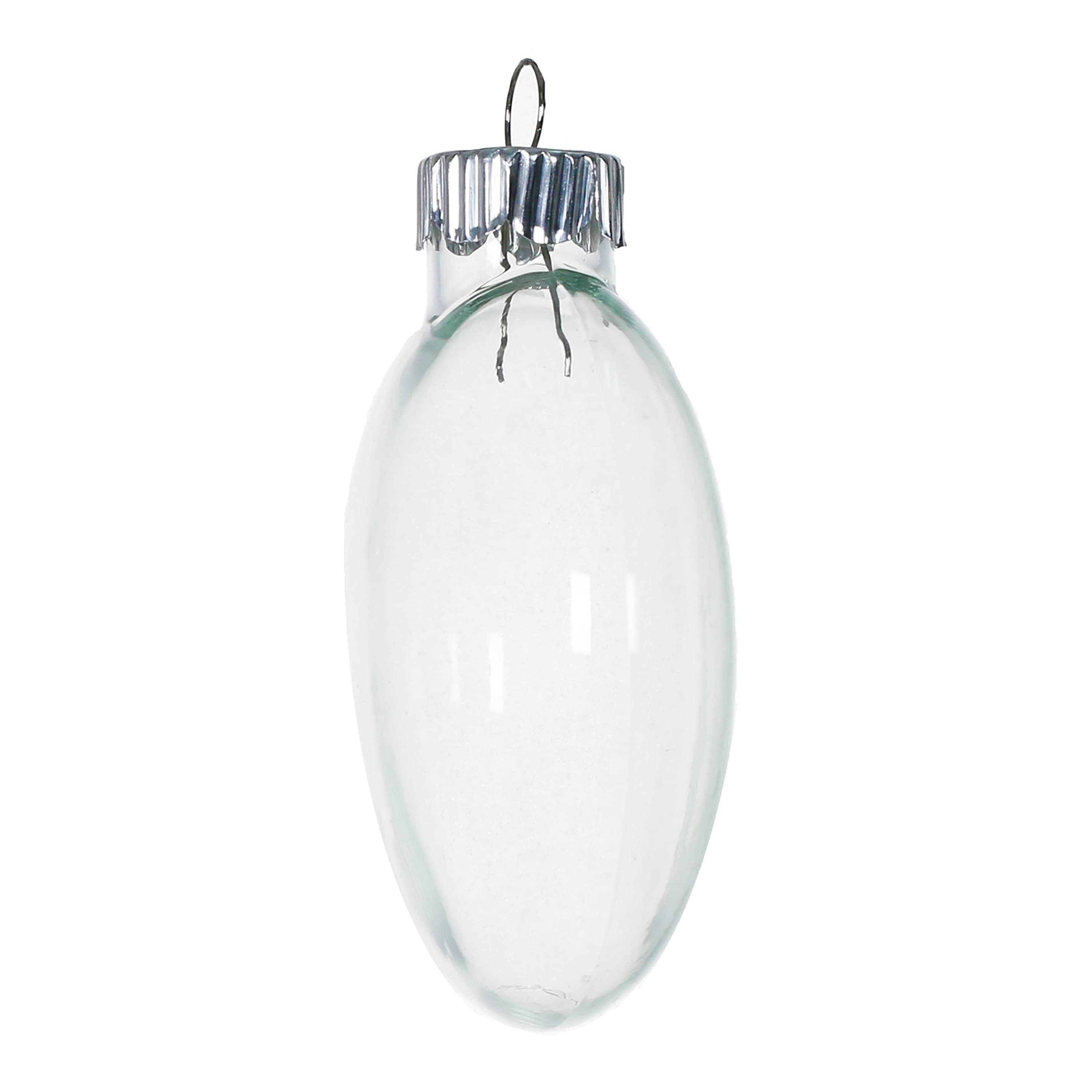 3.5&#x22; DIY Clear Glass Disc Ornaments, 4ct.