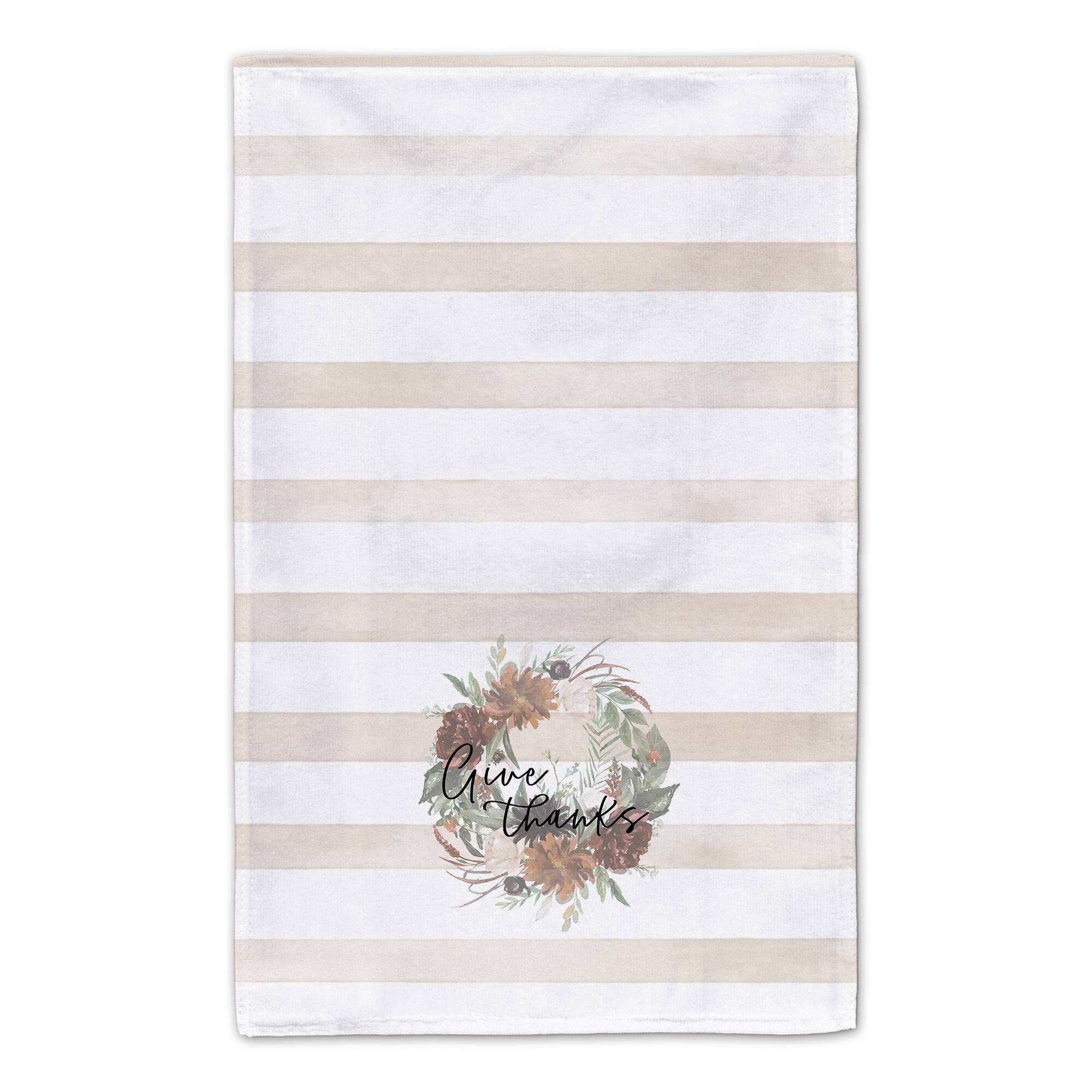Give Thanks Wreath Tea Towel Set