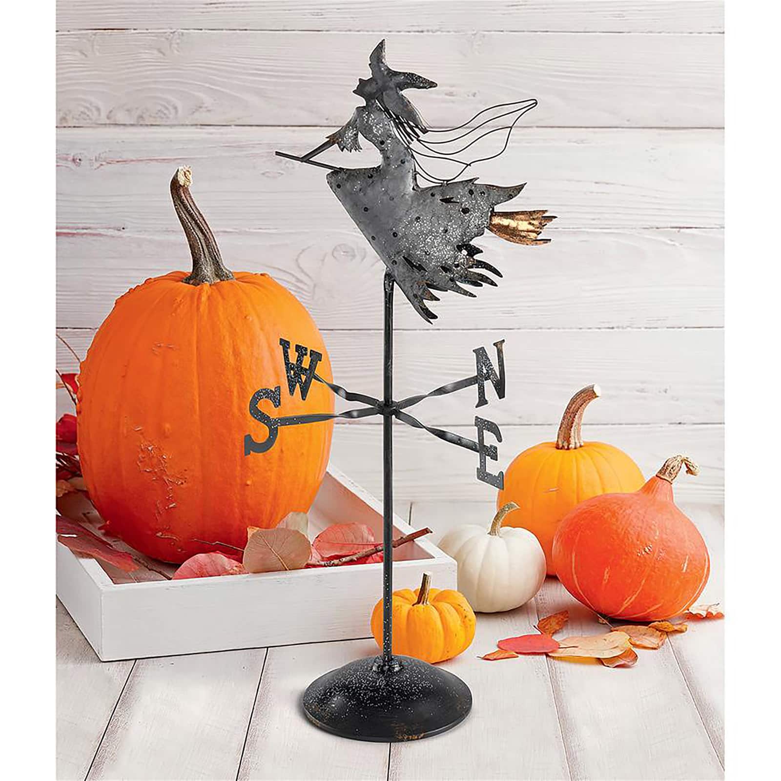 Design Toscano 23.5&#x22; Bewitched Wicked Witch Tabletop Metal Weathervane