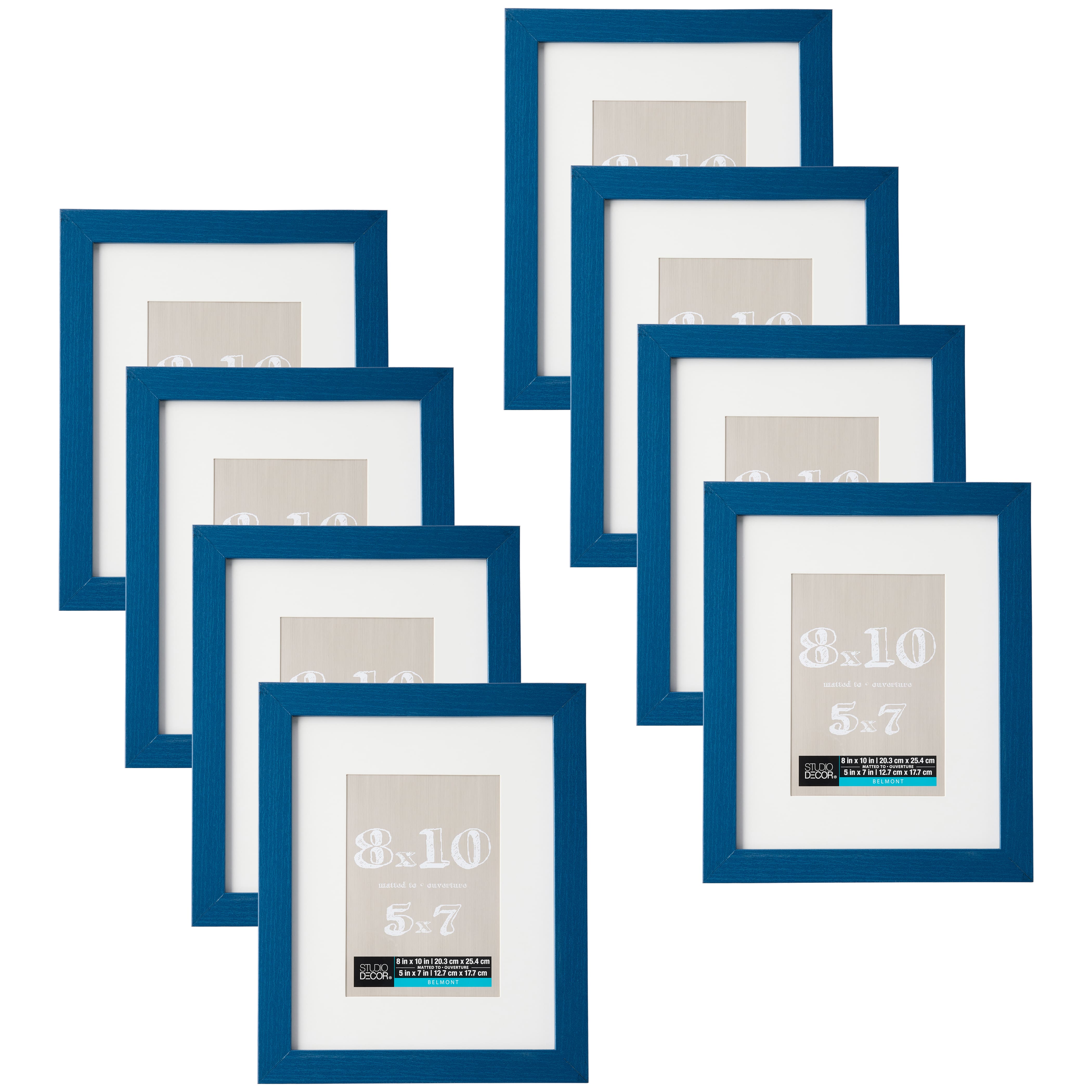 8 Pack: Sapphire Blue Belmont Picture Frame by Studio D&#xE9;cor&#xAE;