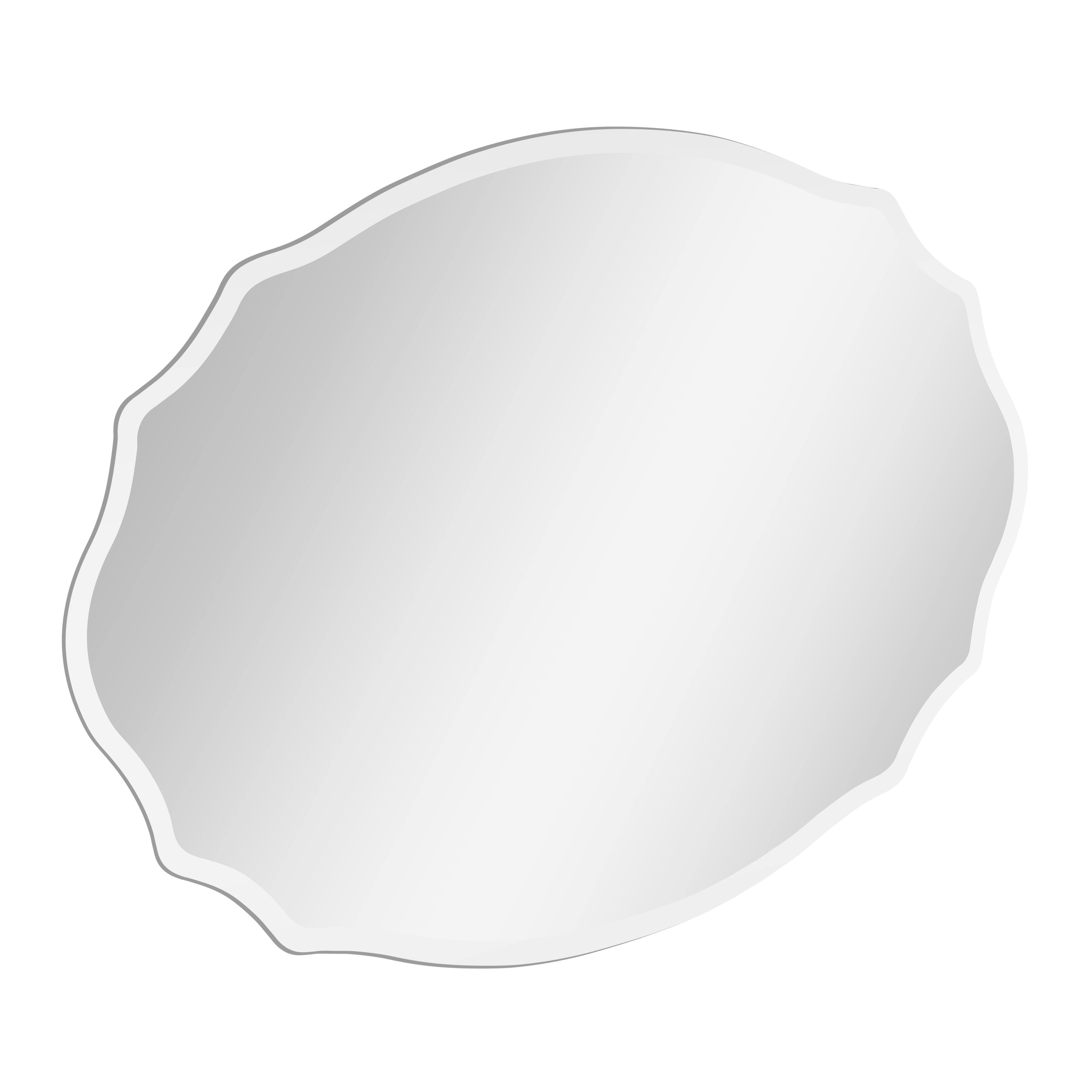 16&#x22; x 24&#x22; Oval Frameless Decorative Mirror by Ashland&#xAE;