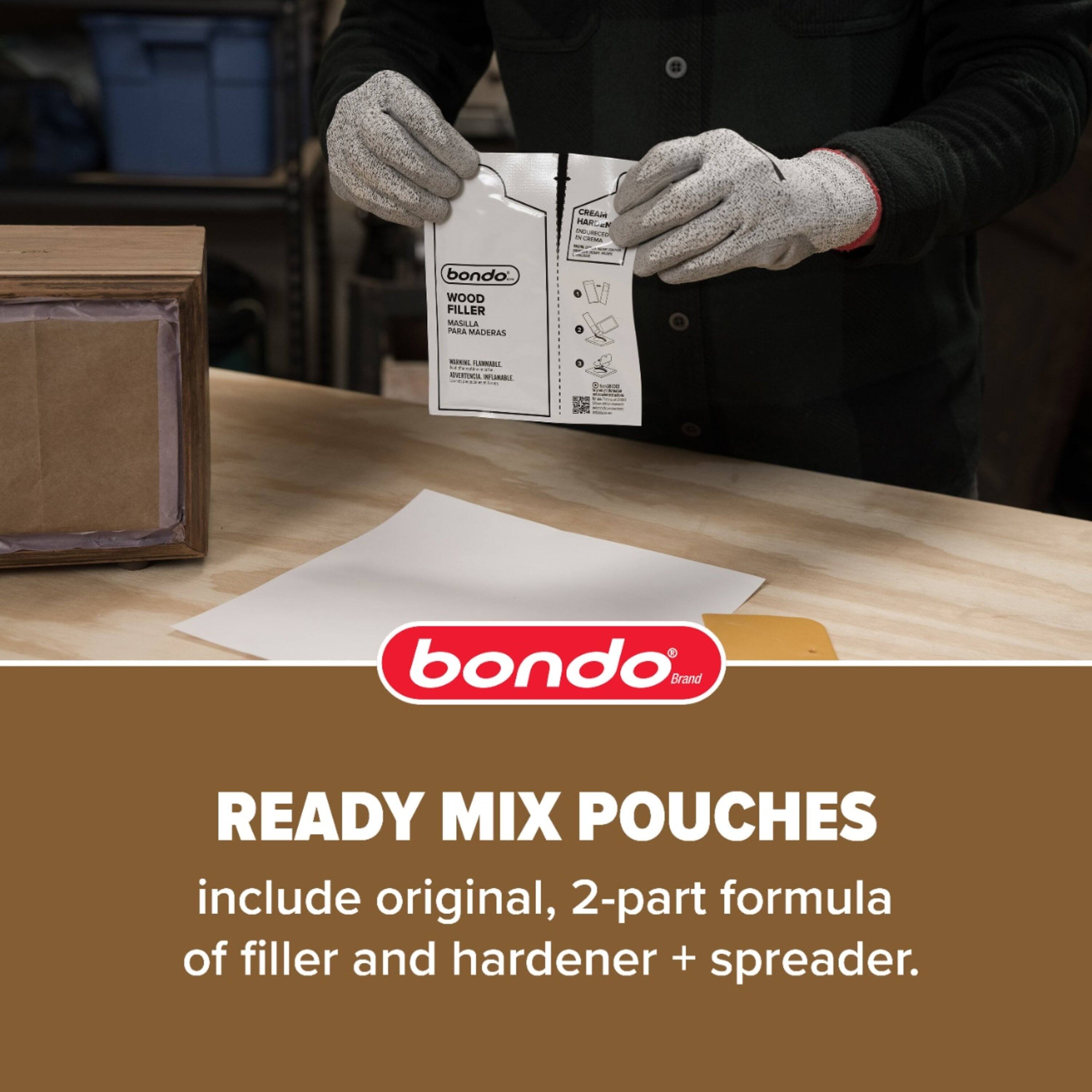Bondo&#xAE; 2oz. Wood Filler Ready Mix Pouches, 2ct.