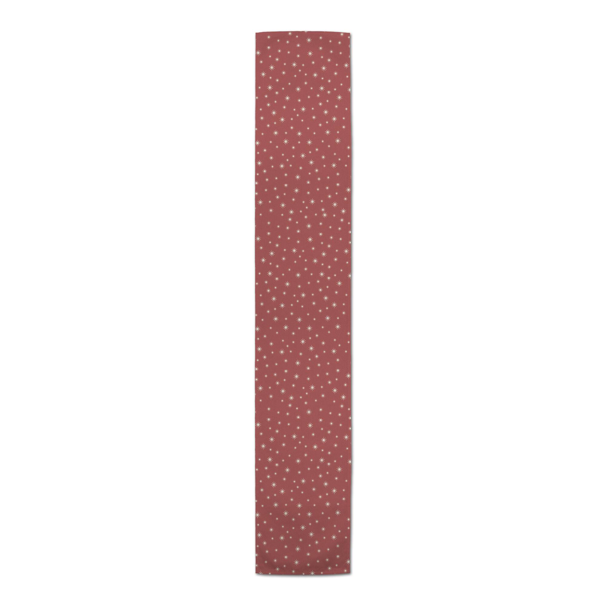 72" Red Twinkle Cotton Twill Runner