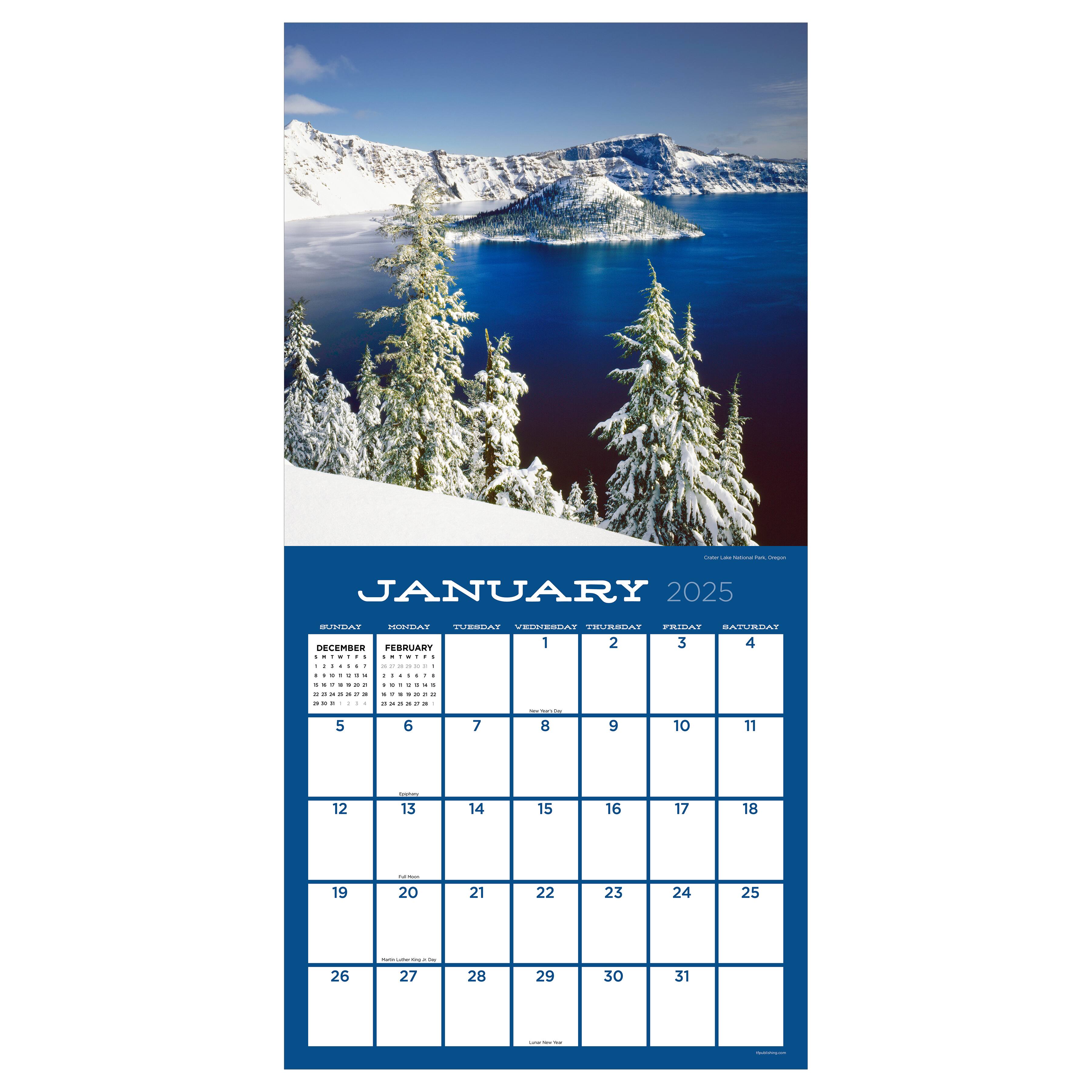 TF Publishing 2025 Pacific Northwest Wall Calendar