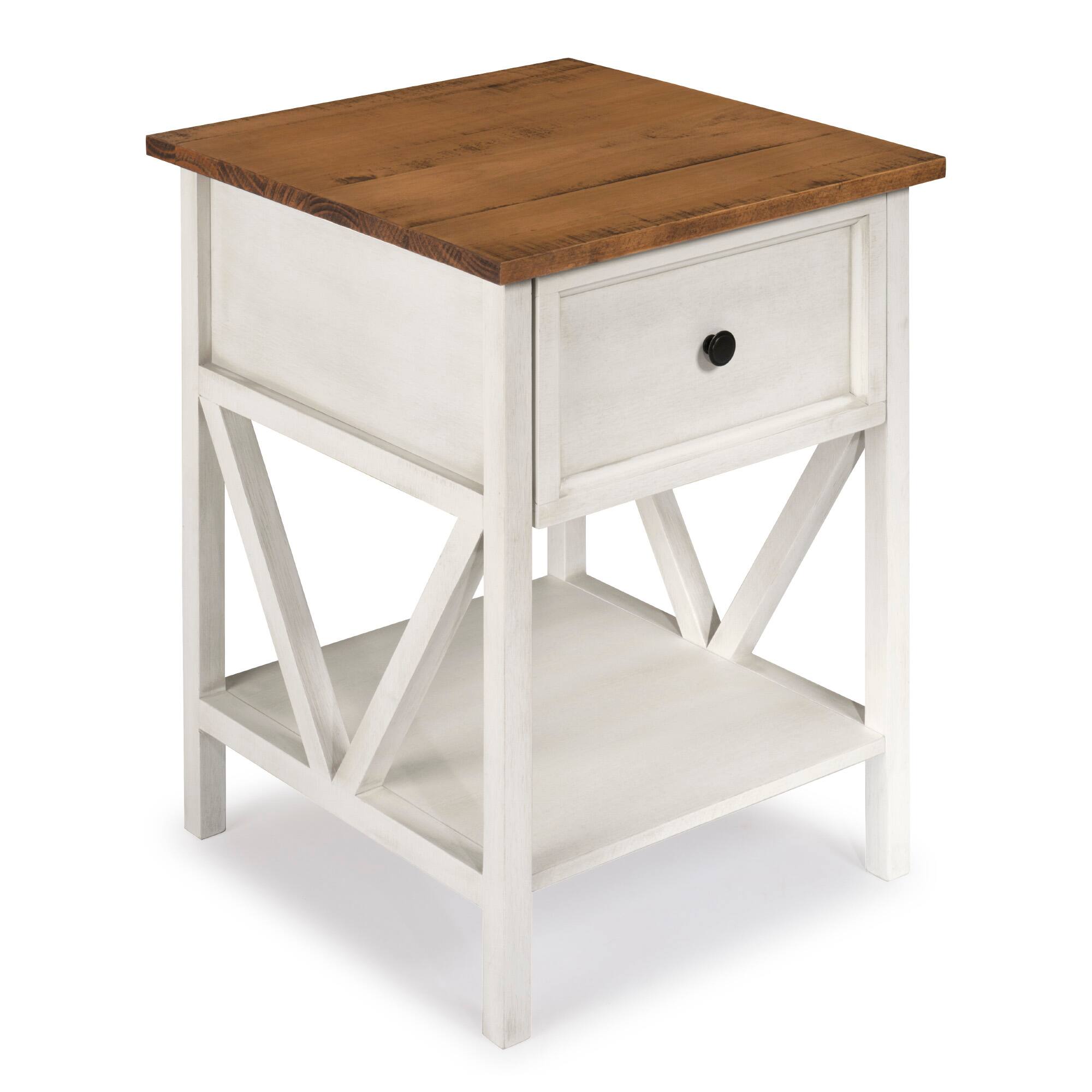 Walker Edison 19" 1-Drawer Wood Side Table