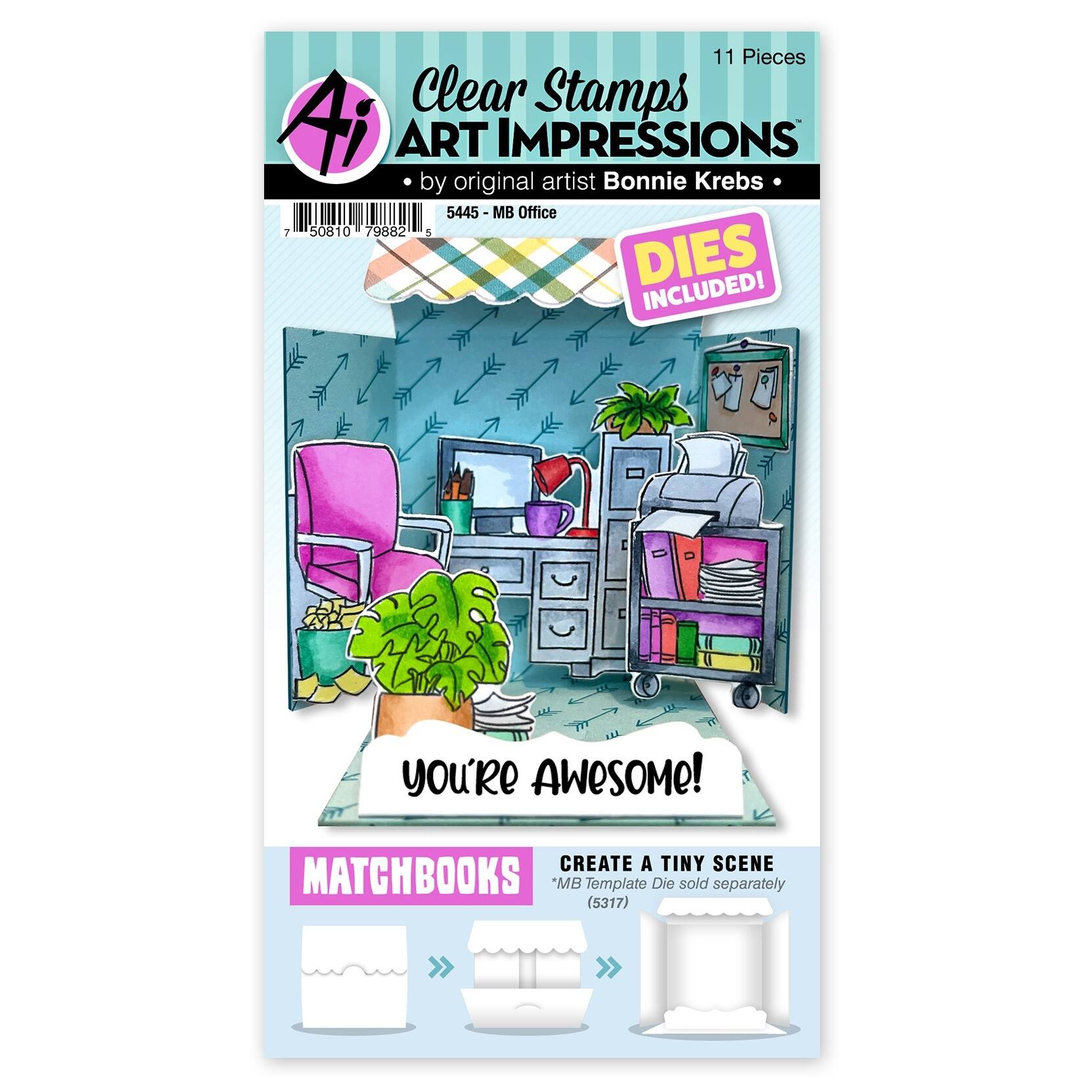 Art Impressions™ Matchbooks Office Stamp & Die Set Michaels