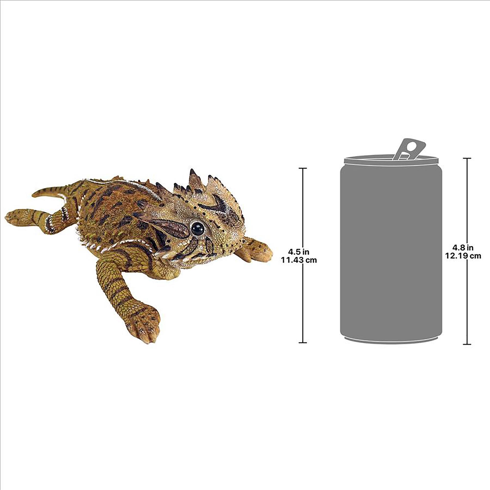 Design Toscano 13.5&#x22; Horny Toad Lizard Statue