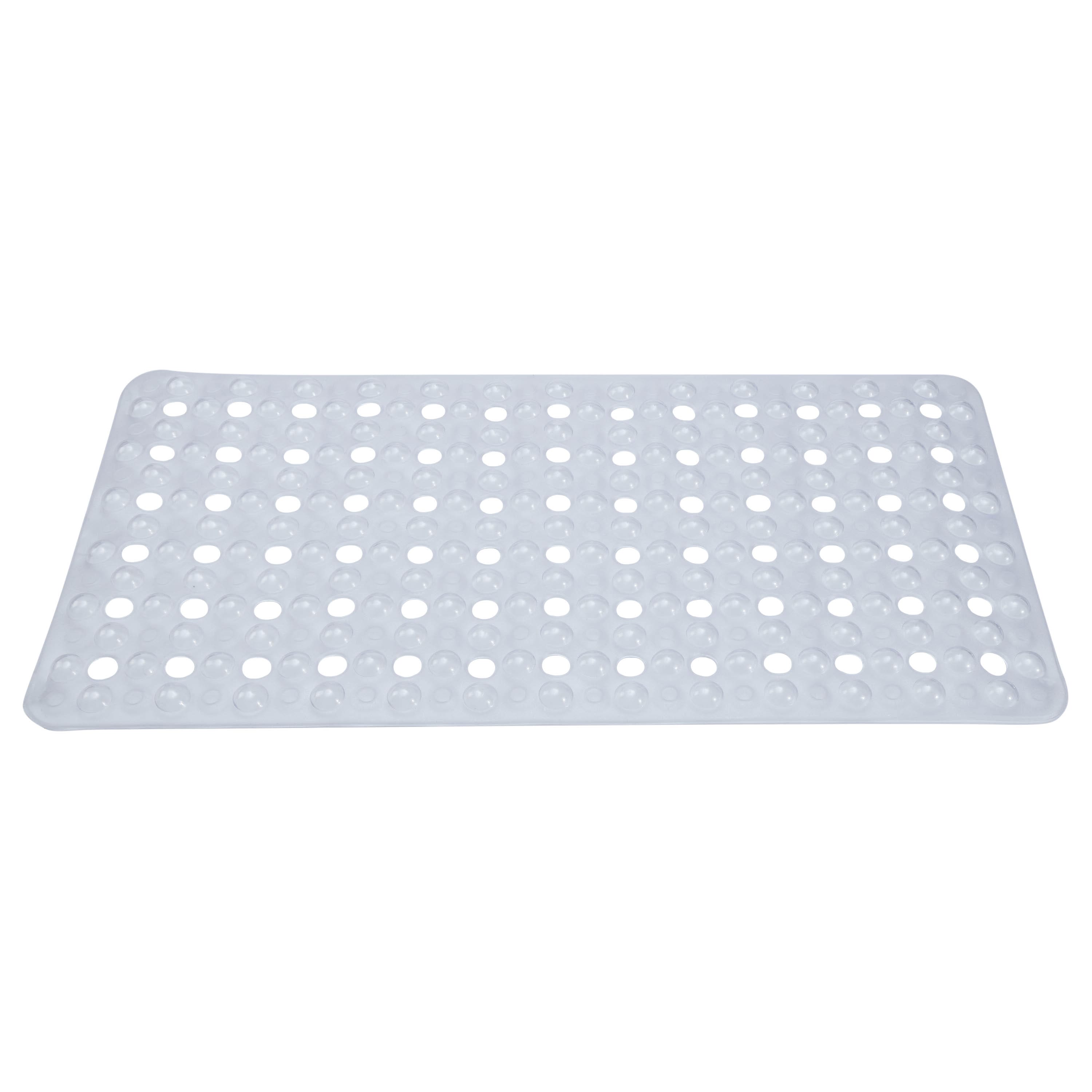 Bath Bliss Clear Non-Slip Bubble Texture Bath Mat