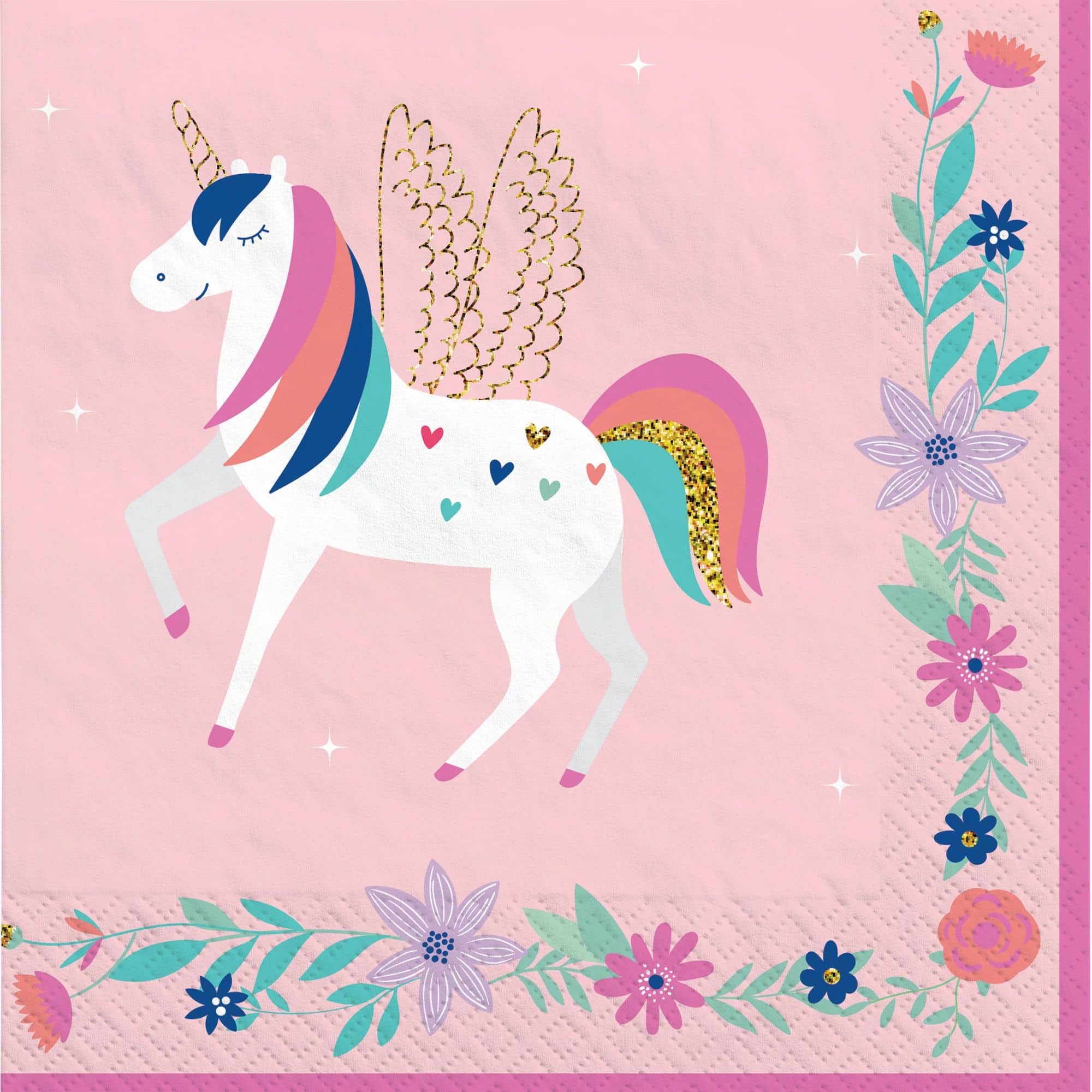 Pink Unicorn Napkins, 16ct.