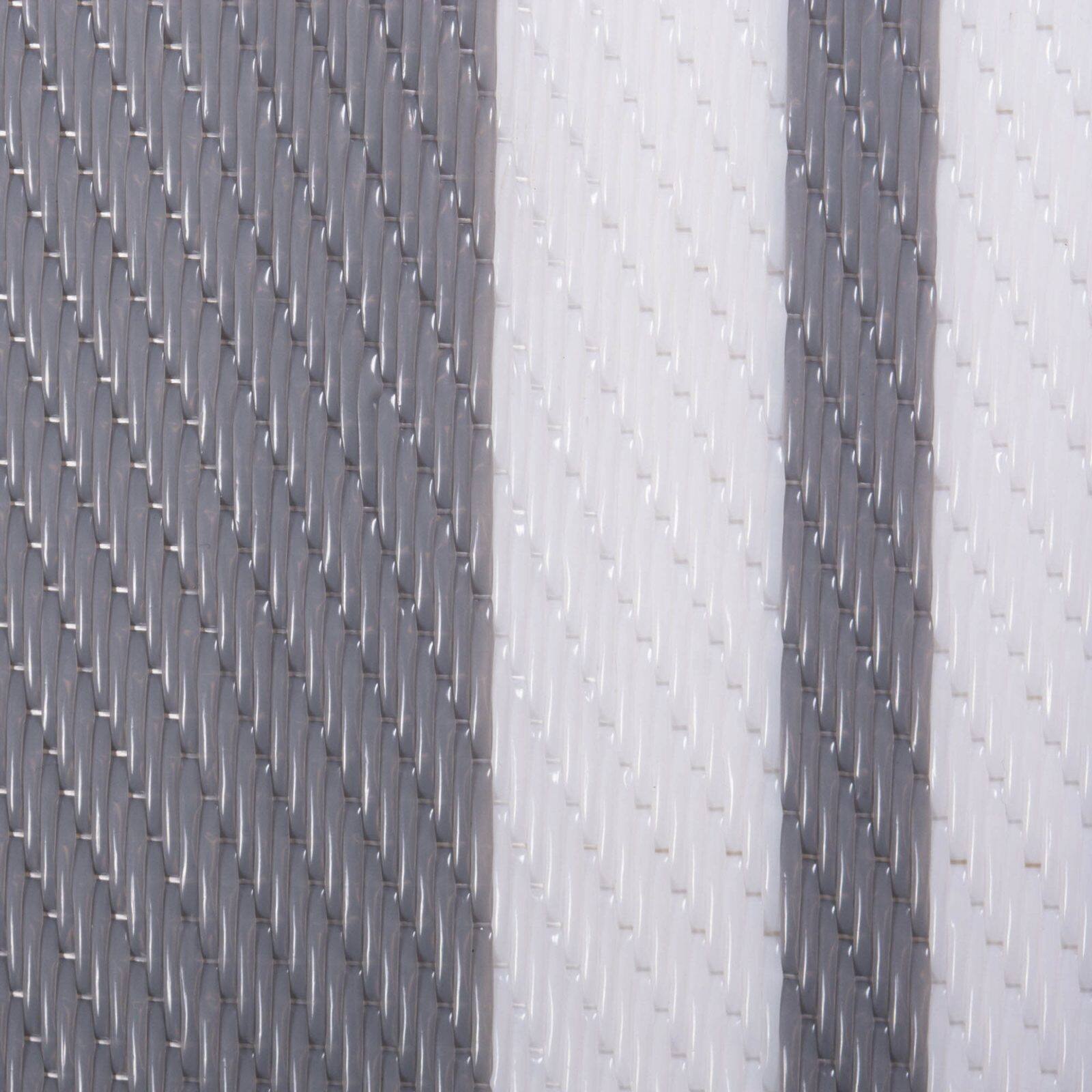 DII&#xAE; Gray Multi Stripe Outdoor Rug, 4ft x 6ft.