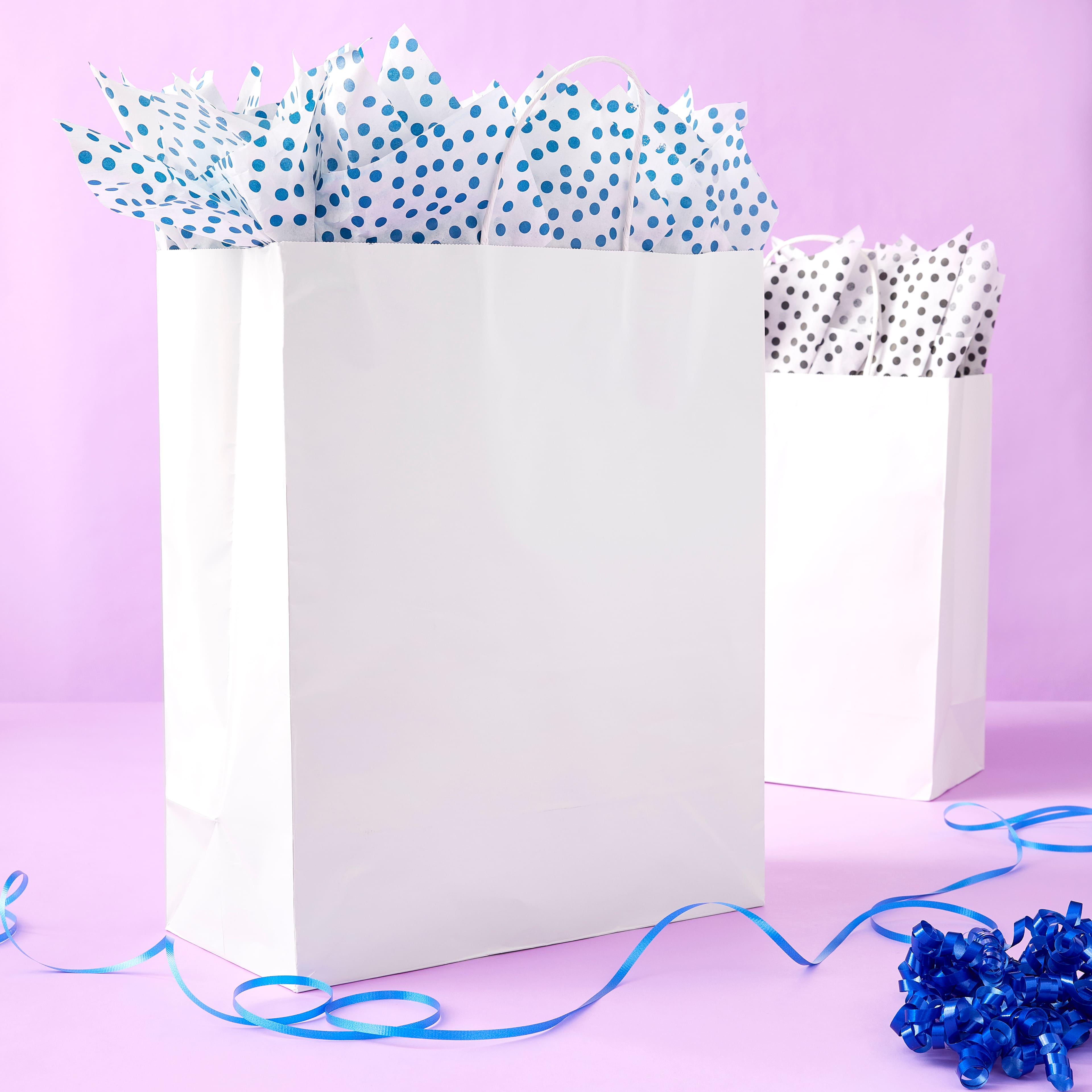 X-Large White Glossy Paper Bag by Celebrate It™