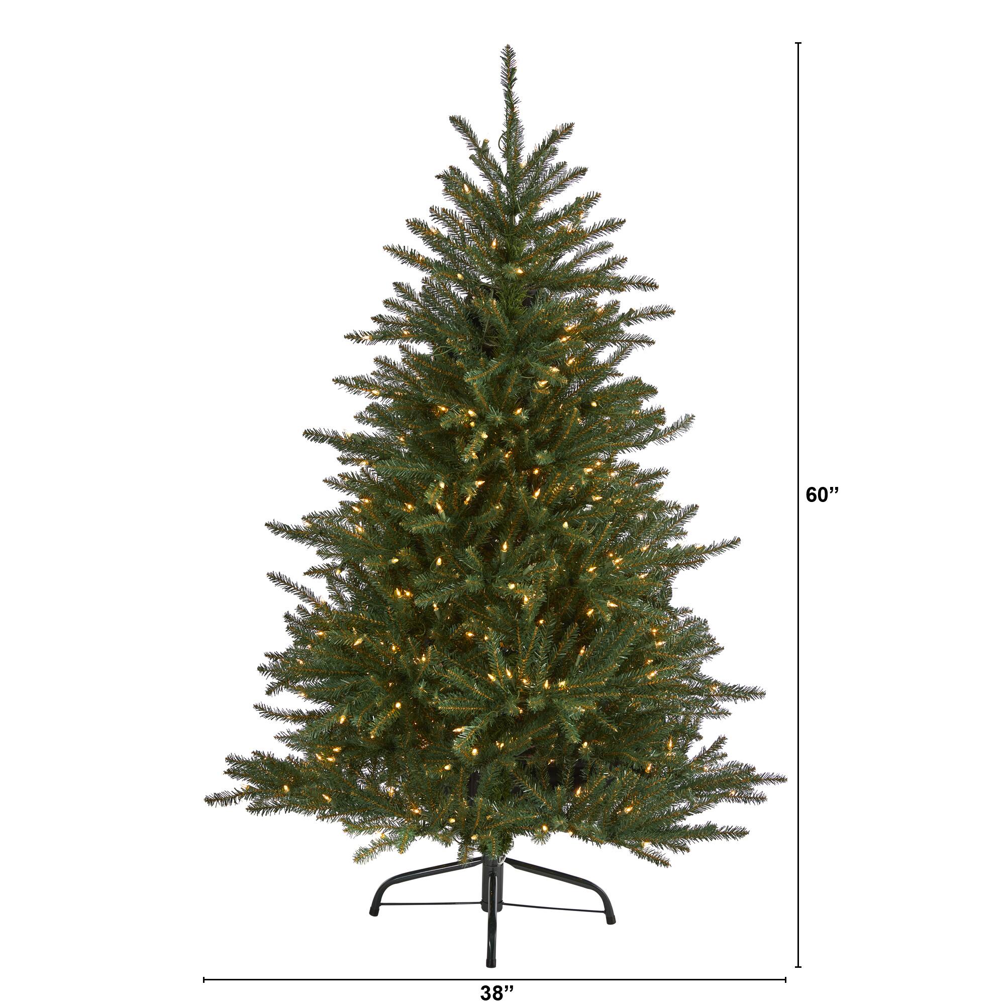 5ft. Pre-Lit Napa Valley Fir Artificial Christmas Tree, Clear LED Lights