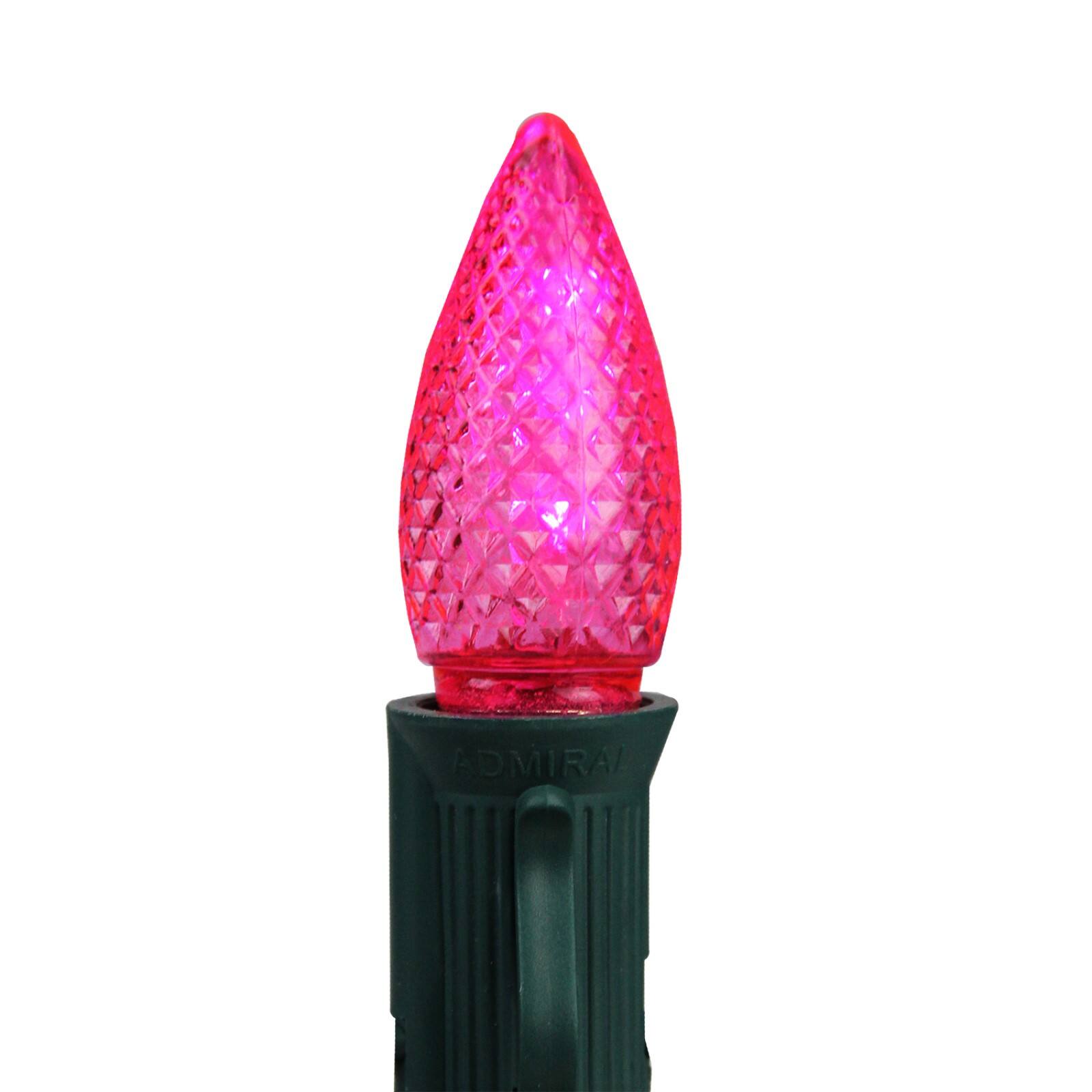 Faceted Transparent LED Christmas Replacement Bulbs, 4ct.