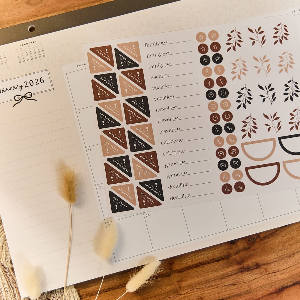 The Happy Planner® Modern Charm Small Desk Calendar