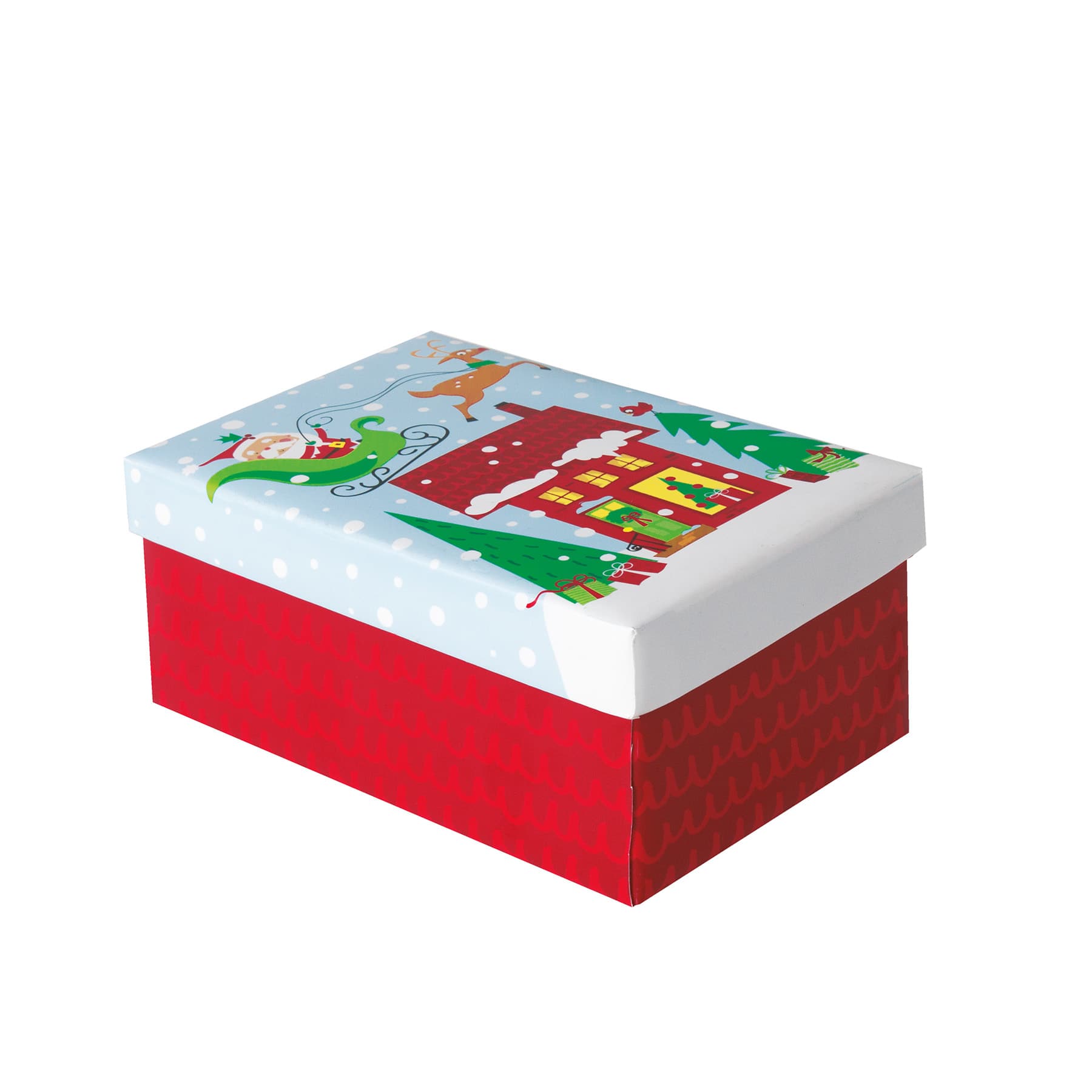 Christmas Present Box Colorful Santa Christmas Gift Supplies