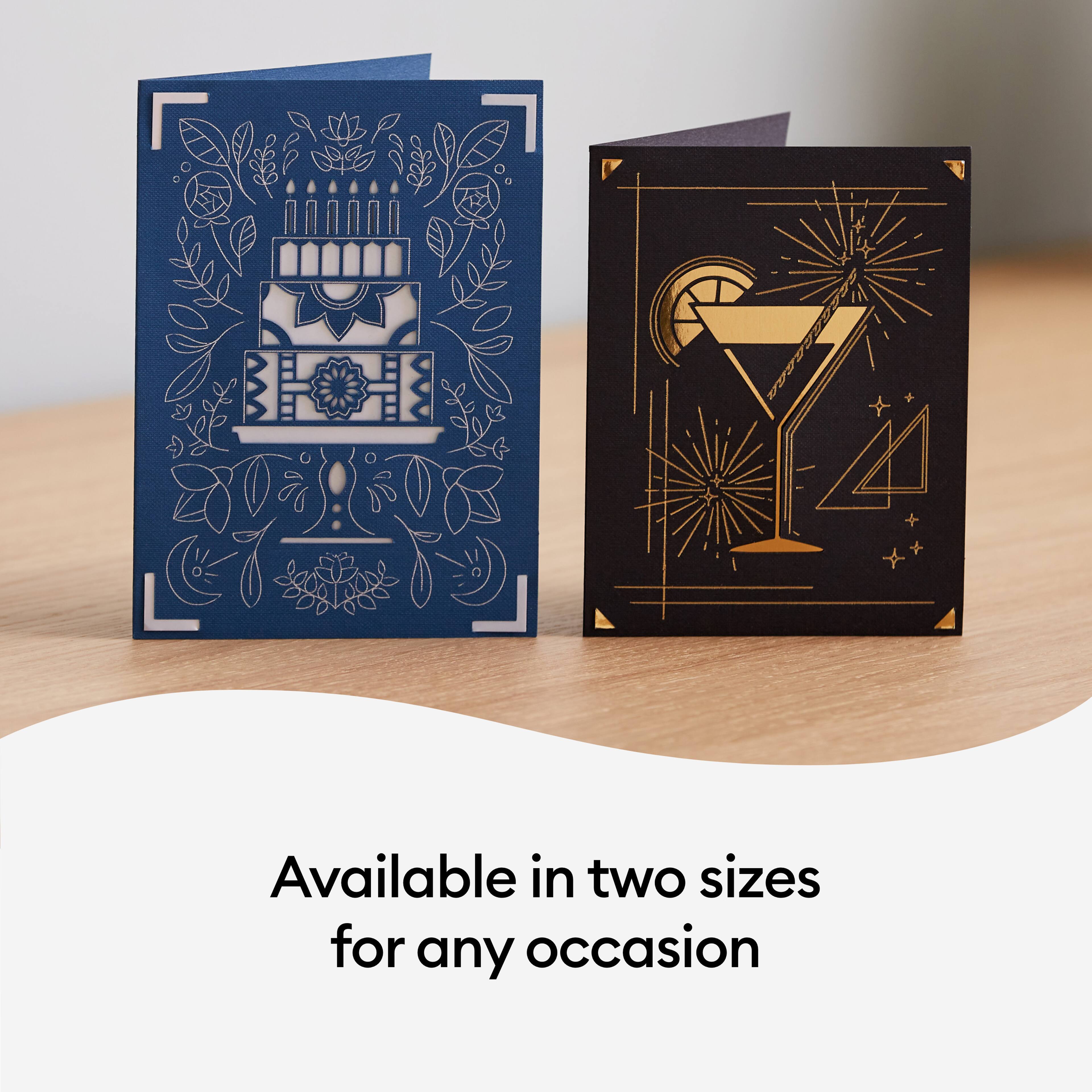 Cricut Joy&#x2122; A6 Foil Transfer Insert Cards, Blue Lagoon Sampler